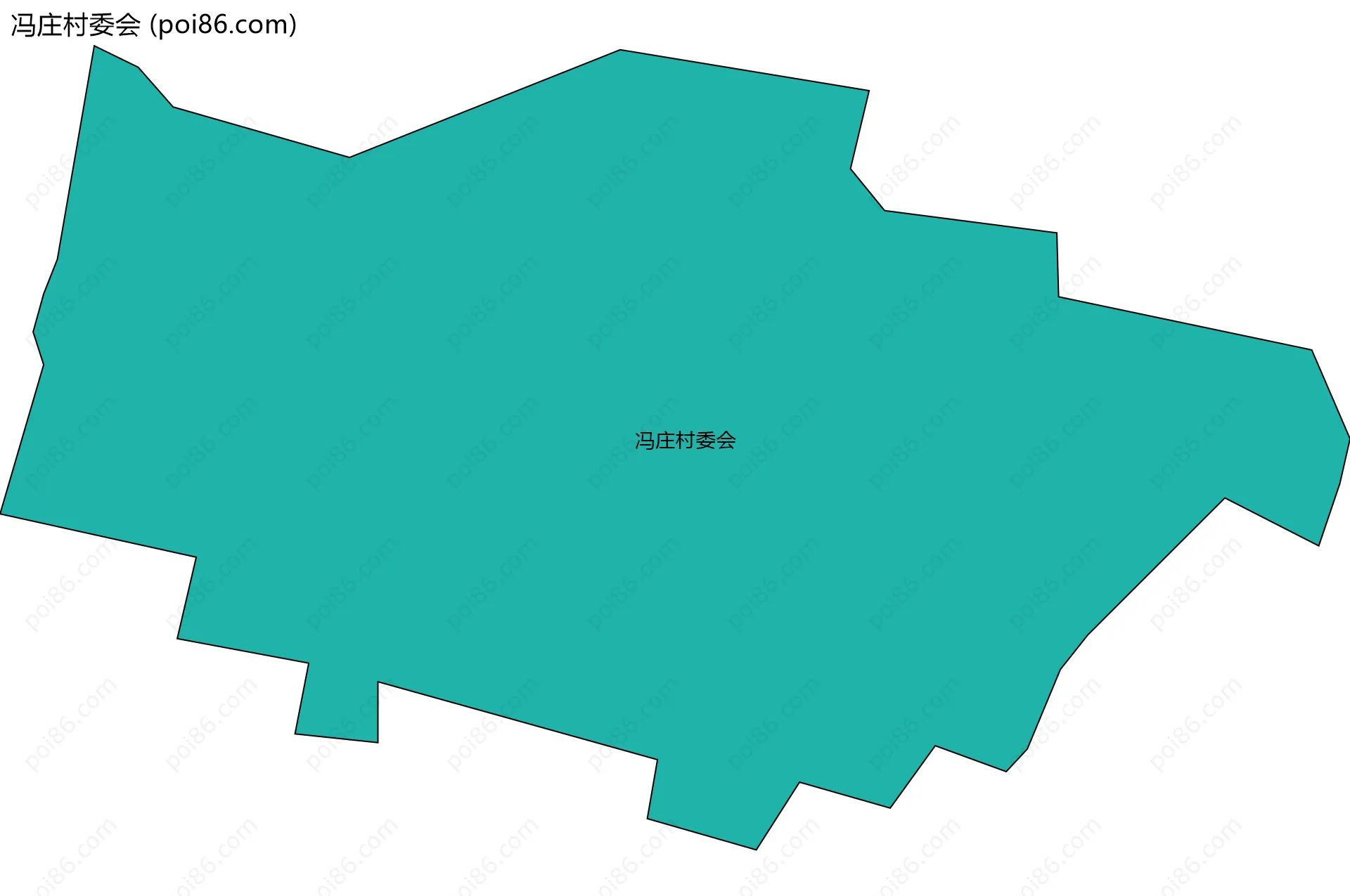冯庄村委会边界地图