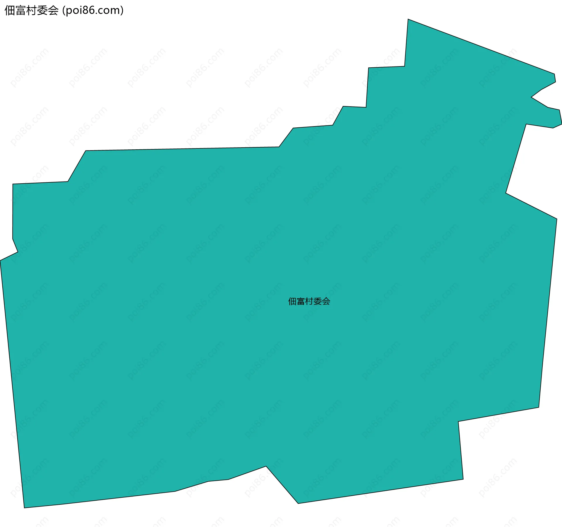 佃富村委会边界地图