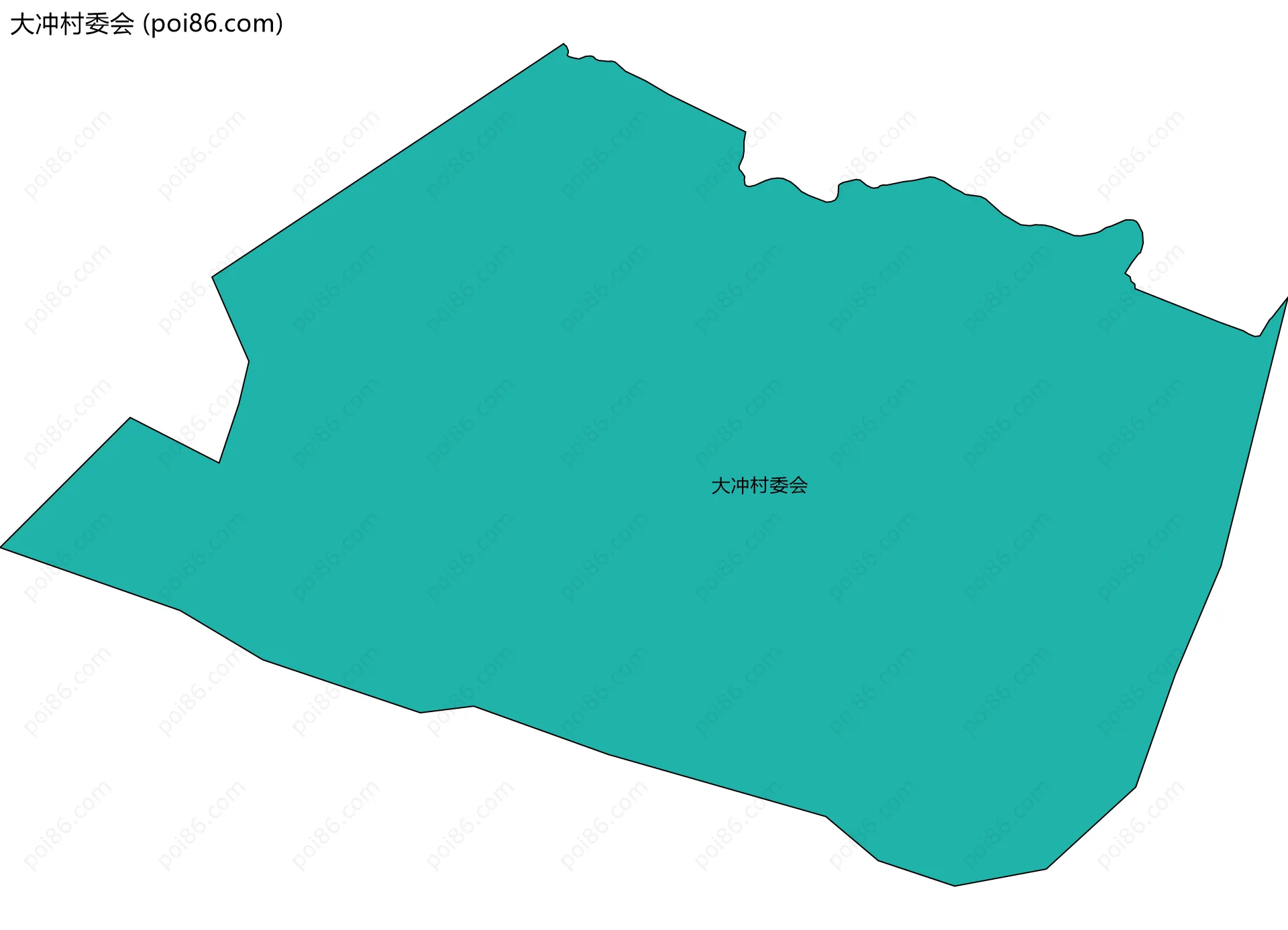 大冲村委会边界地图