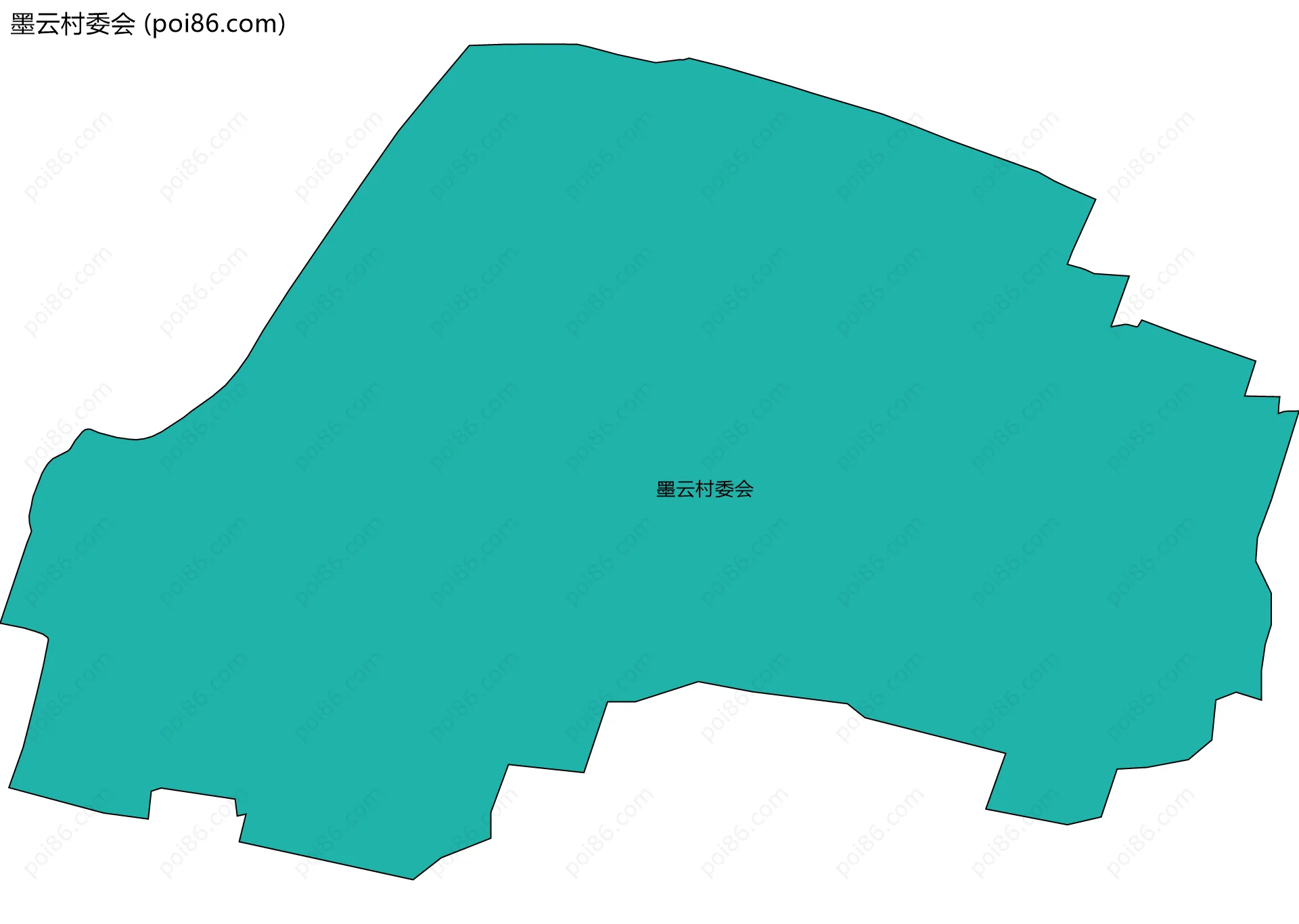 墨云村委会边界地图