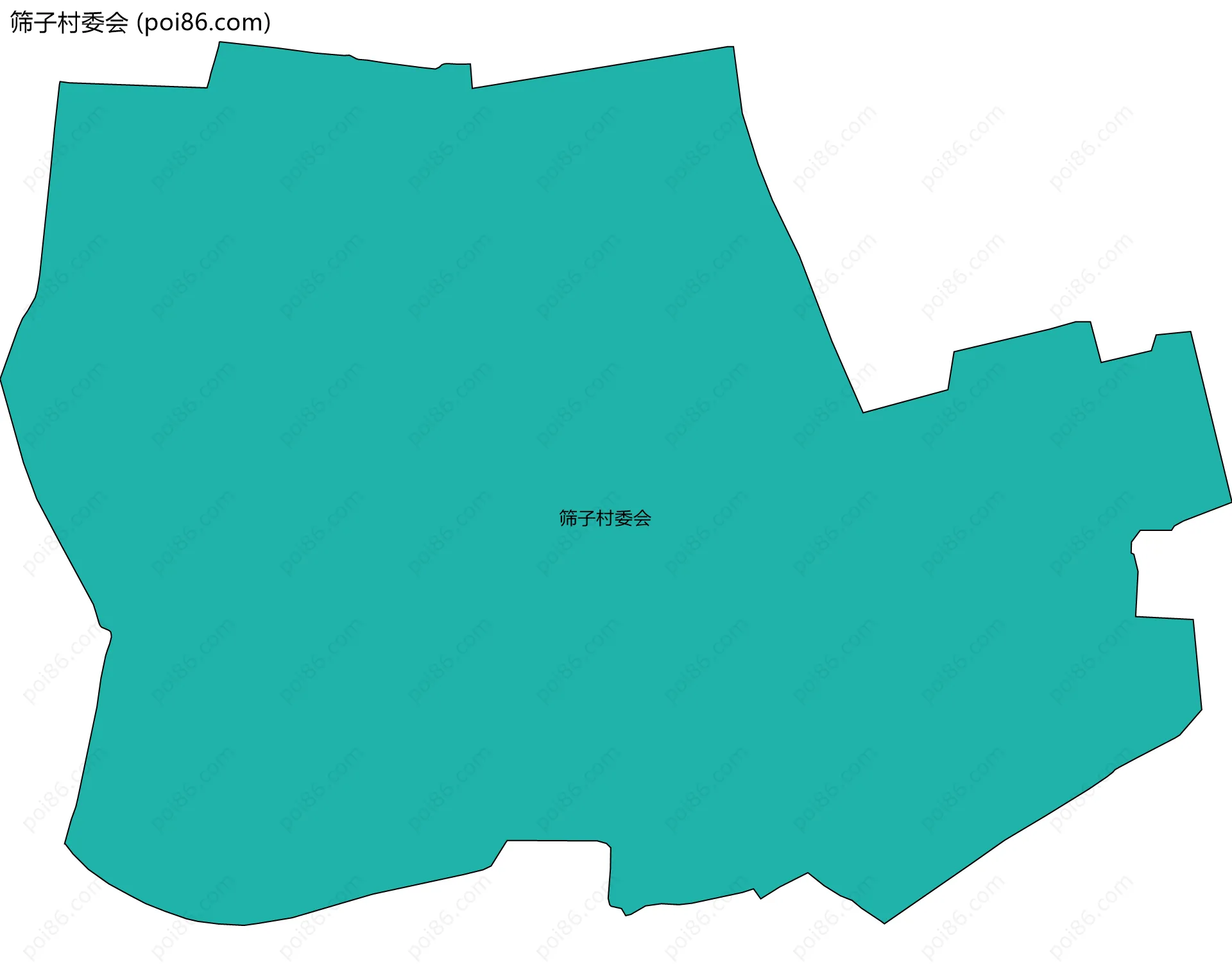 筛子村委会边界地图