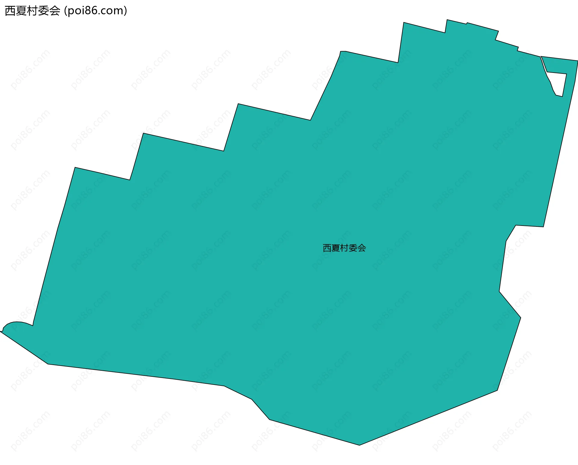 西夏村委会边界地图