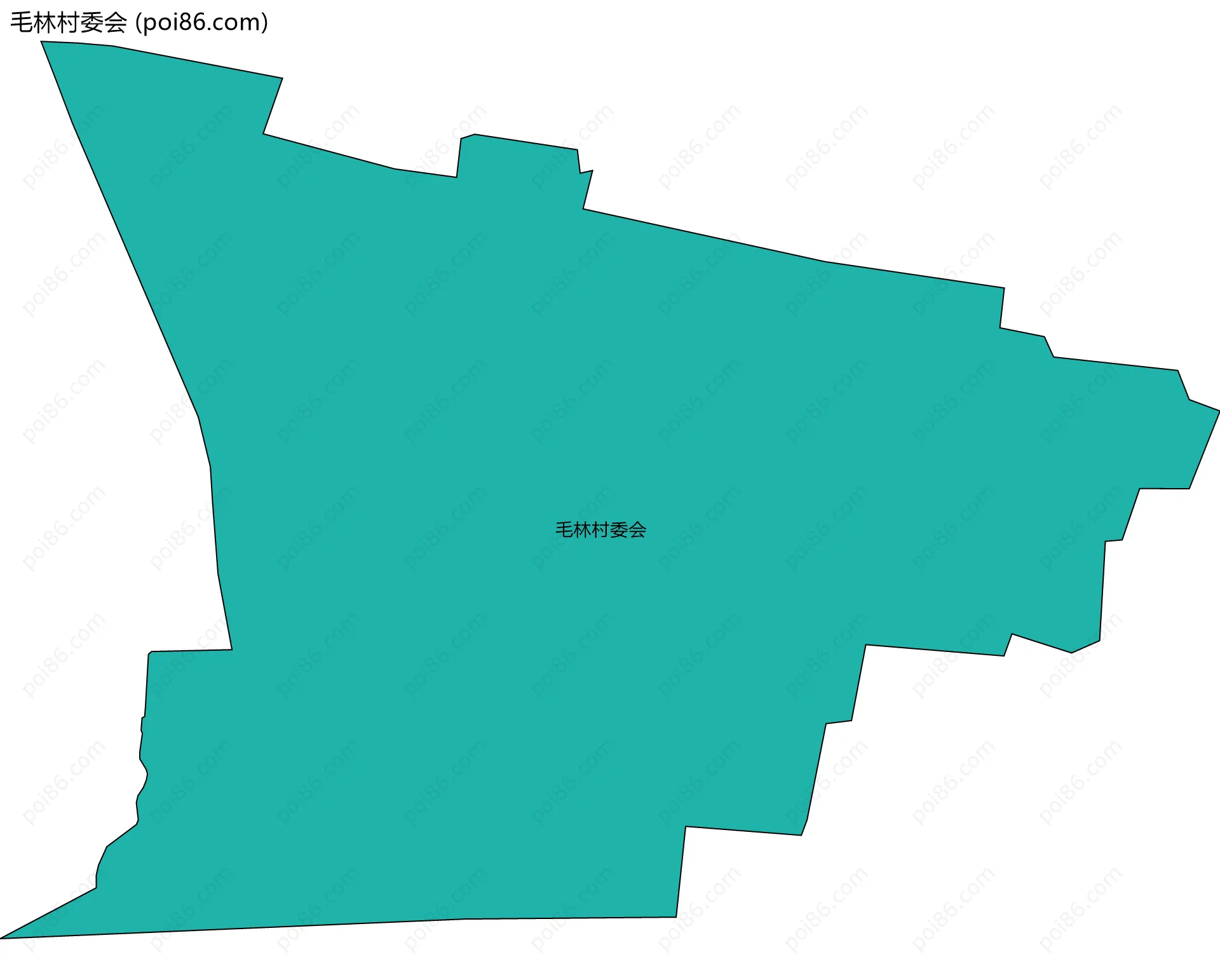 毛林村委会边界地图