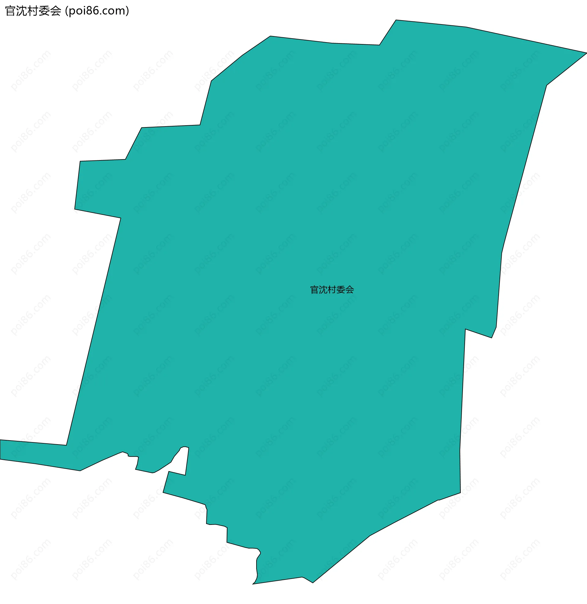 官沈村委会边界地图