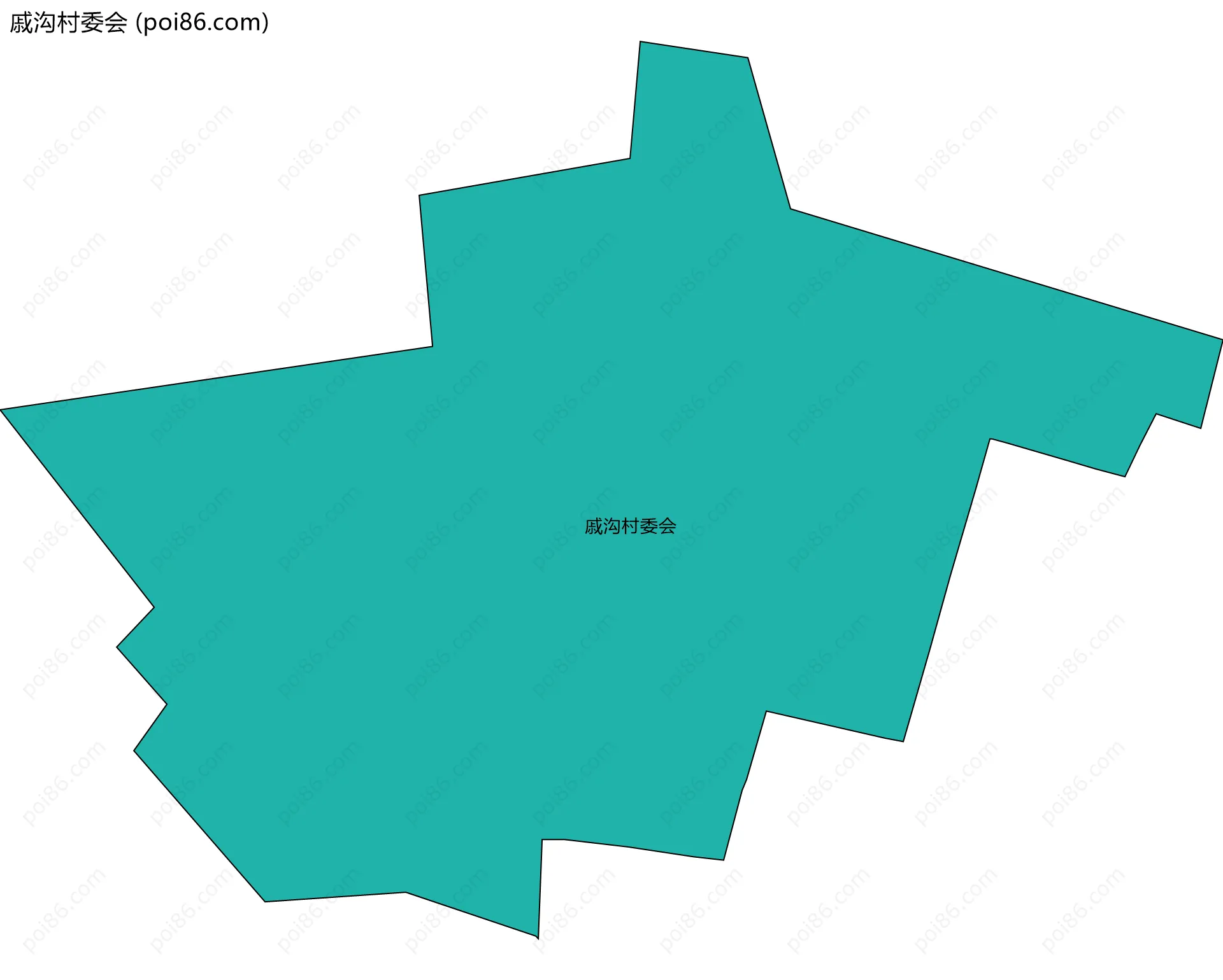 戚沟村委会边界地图