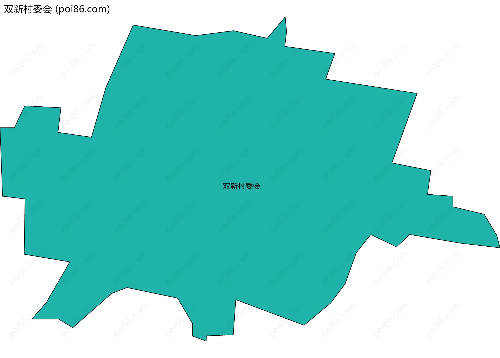 双新村委会边界地图