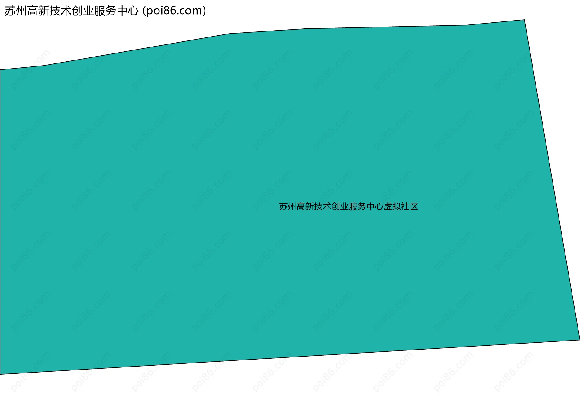 苏州高新技术创业服务中心边界地图(五级行政区划)