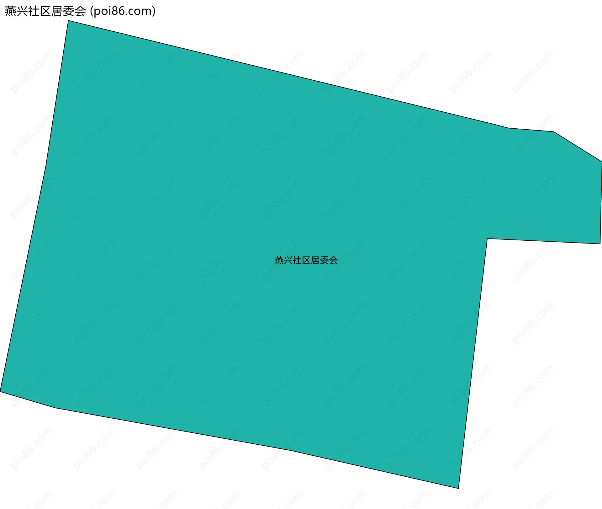 燕兴社区居委会边界地图