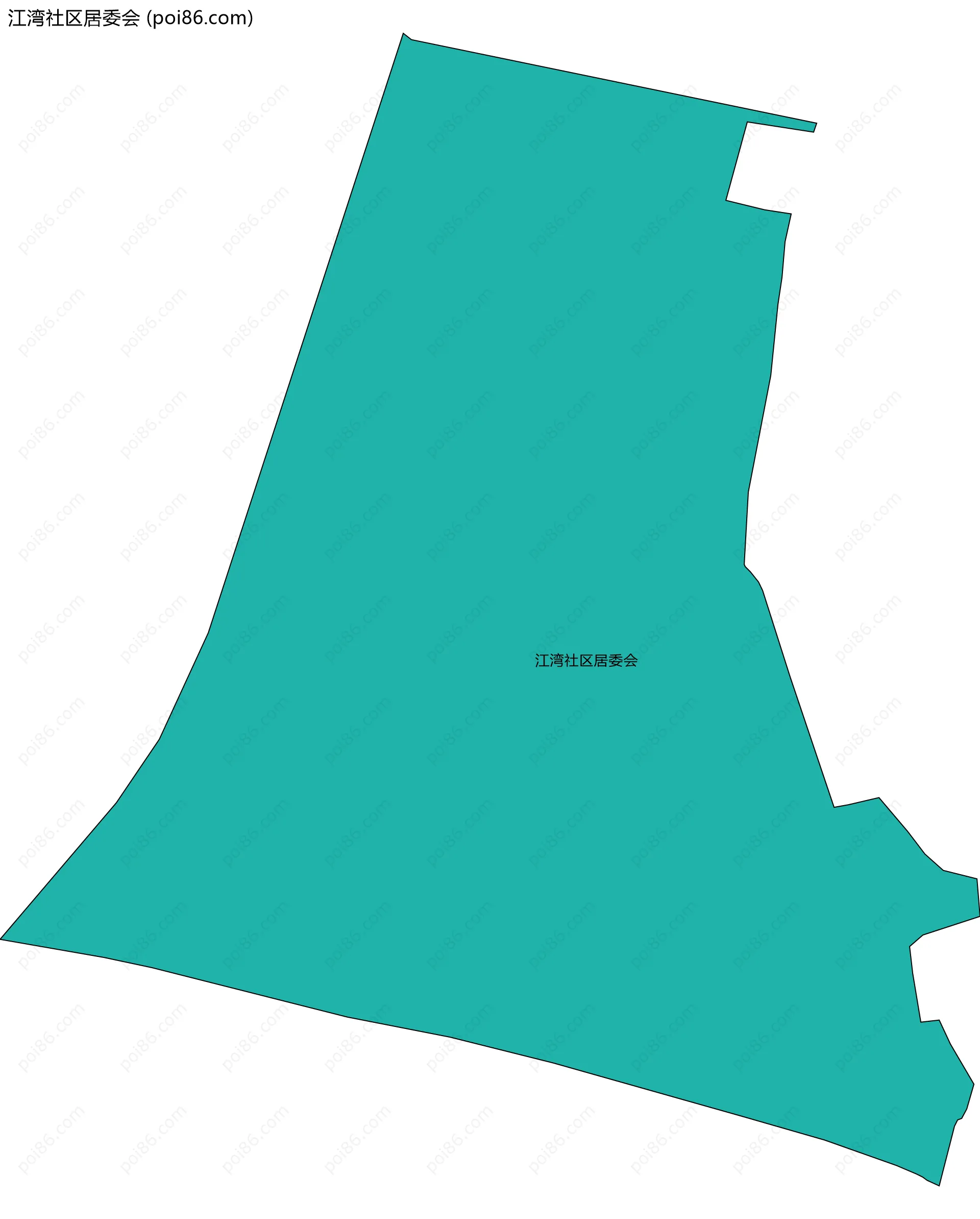 江湾社区居委会边界地图