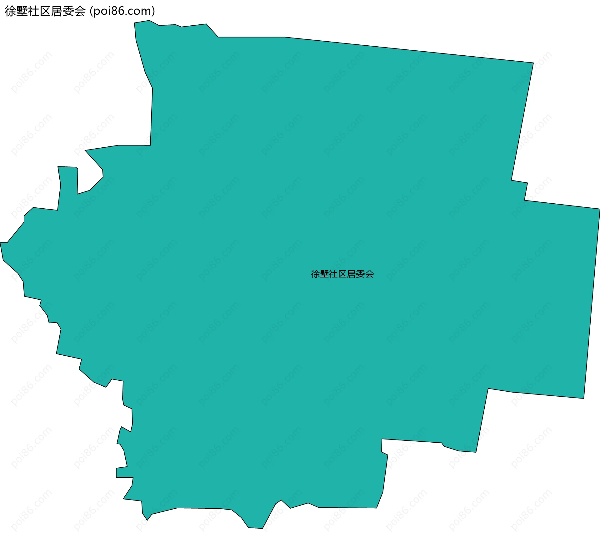 徐墅社区居委会边界地图