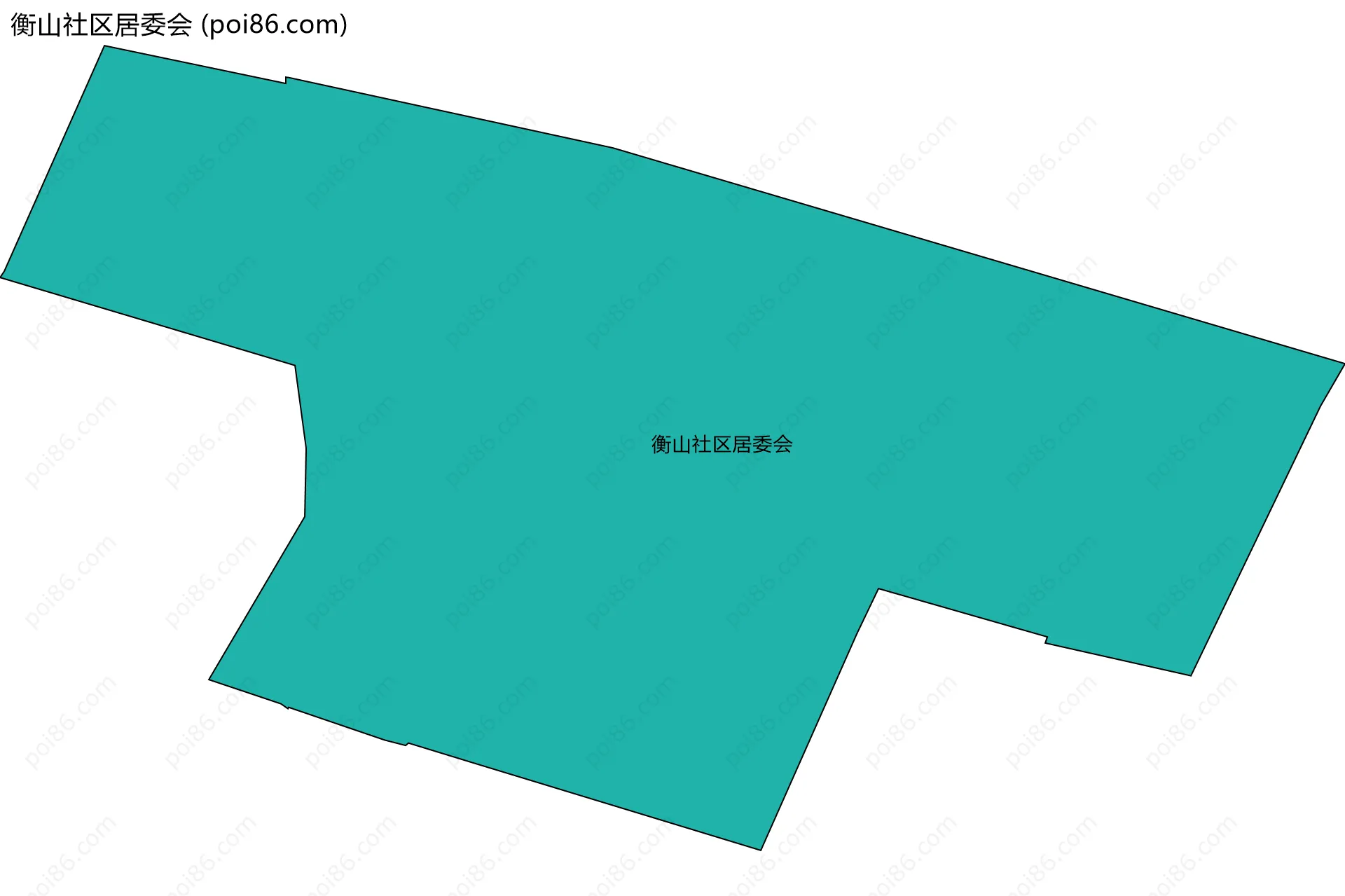 衡山社区居委会边界地图