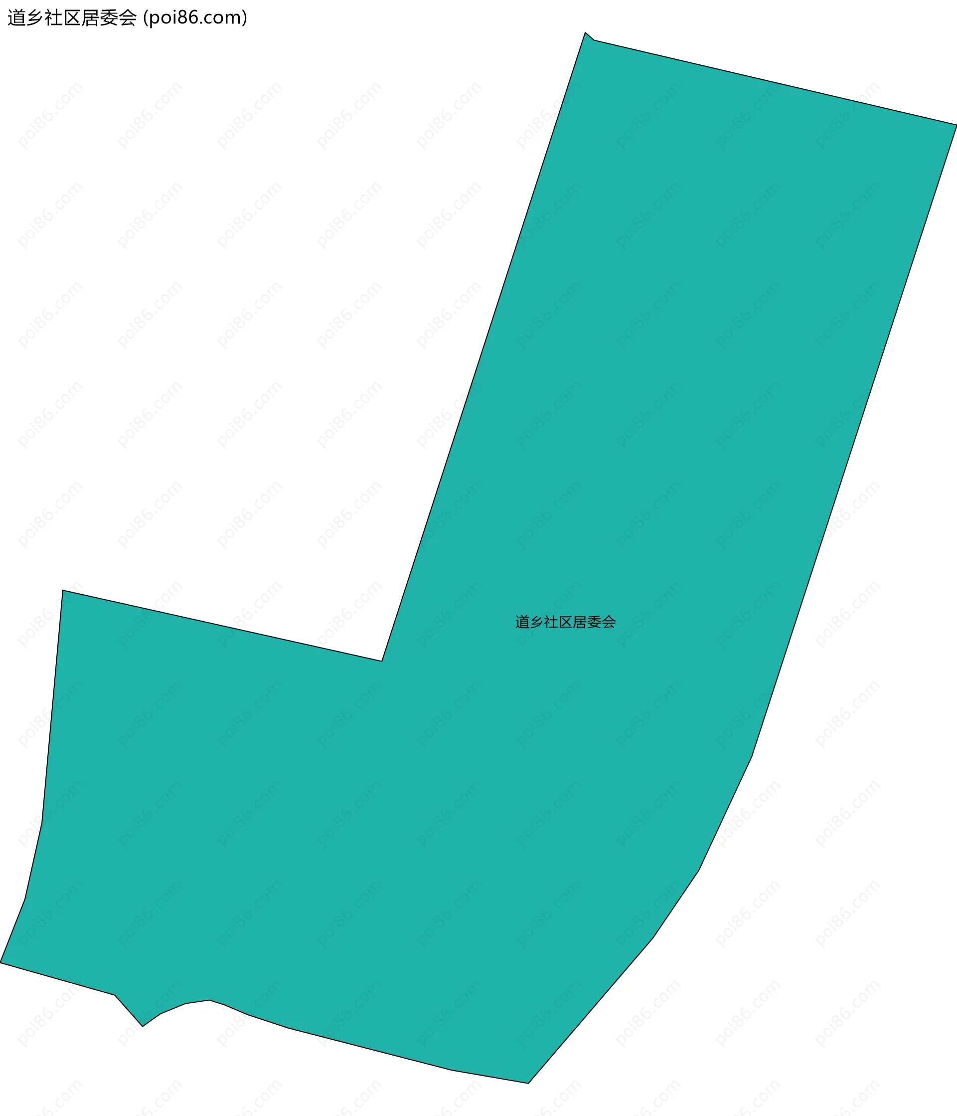 道乡社区居委会边界地图