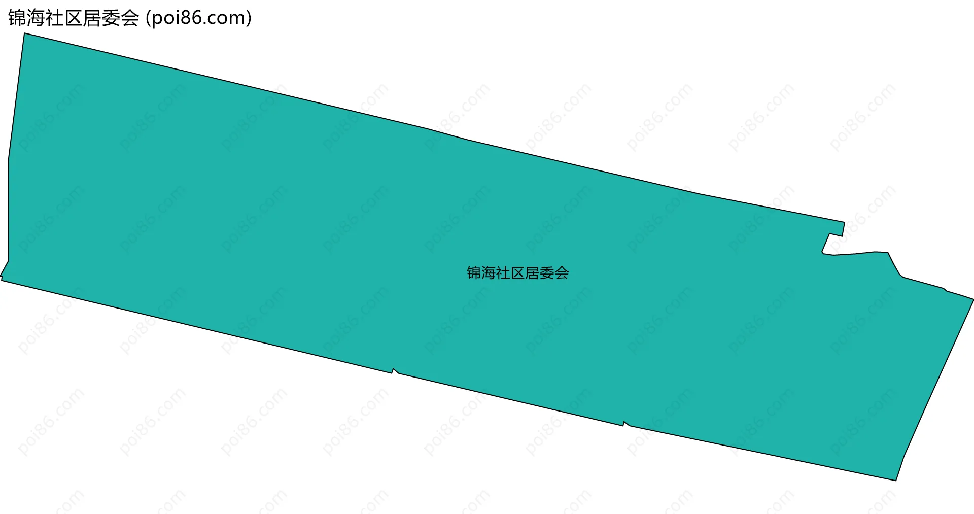 锦海社区居委会边界地图