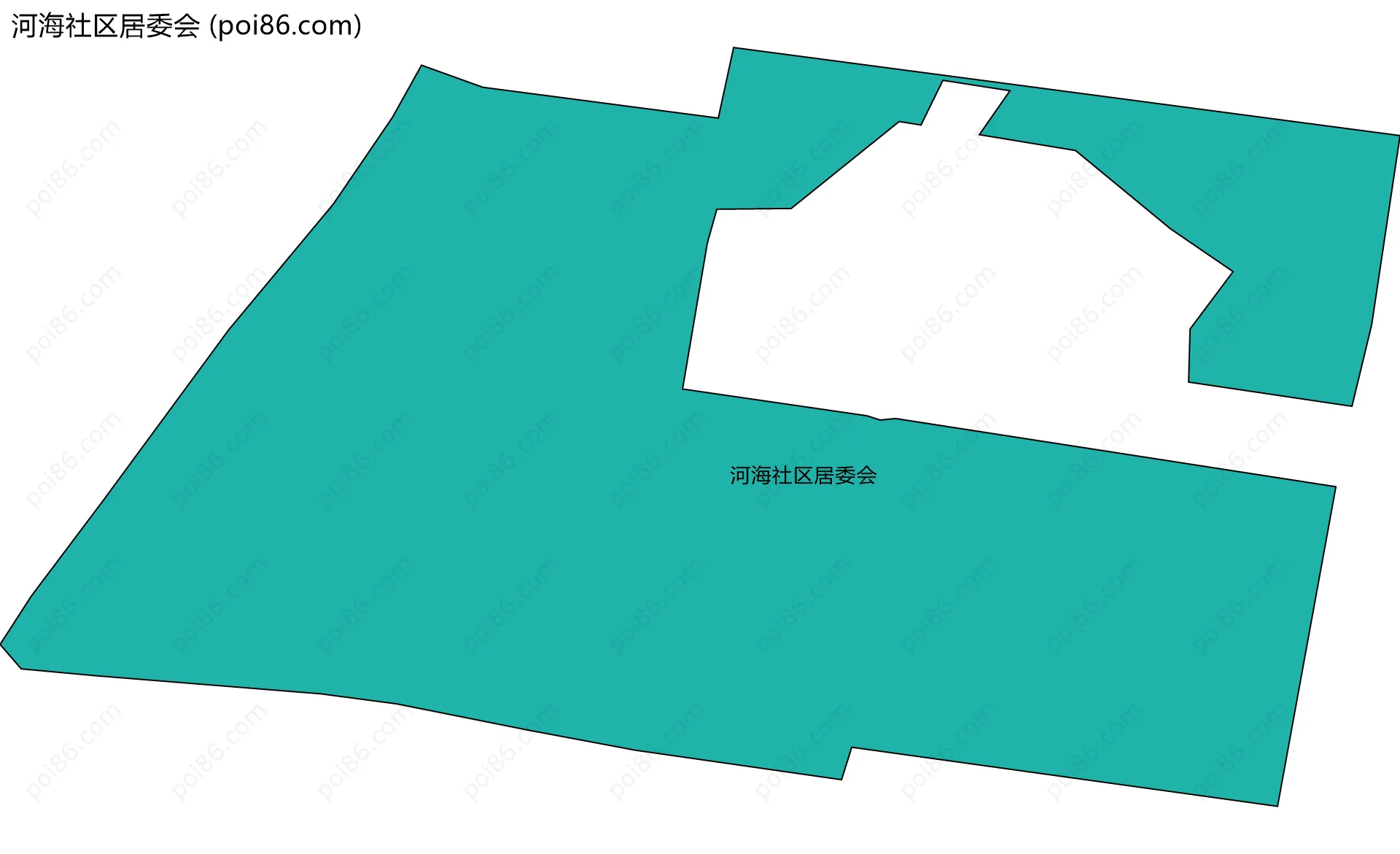 河海社区居委会边界地图