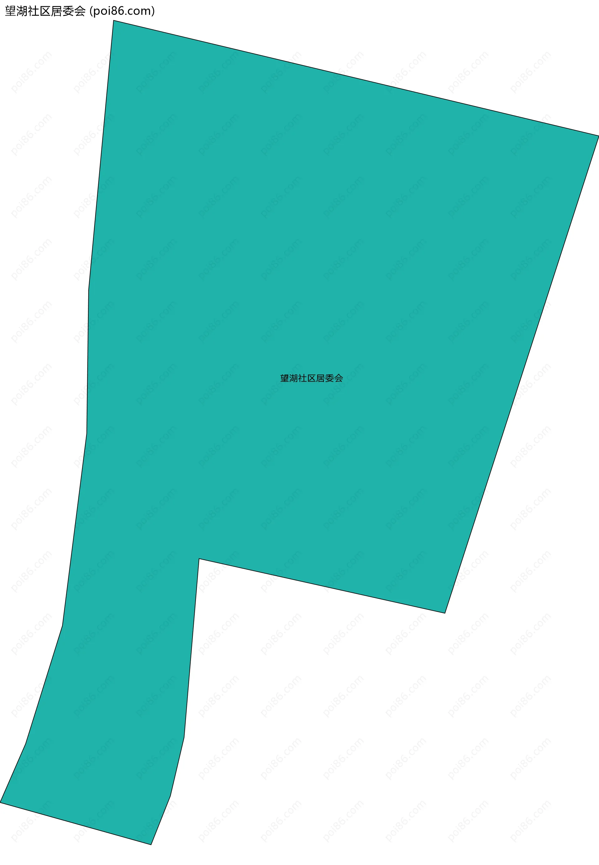 望湖社区居委会边界地图