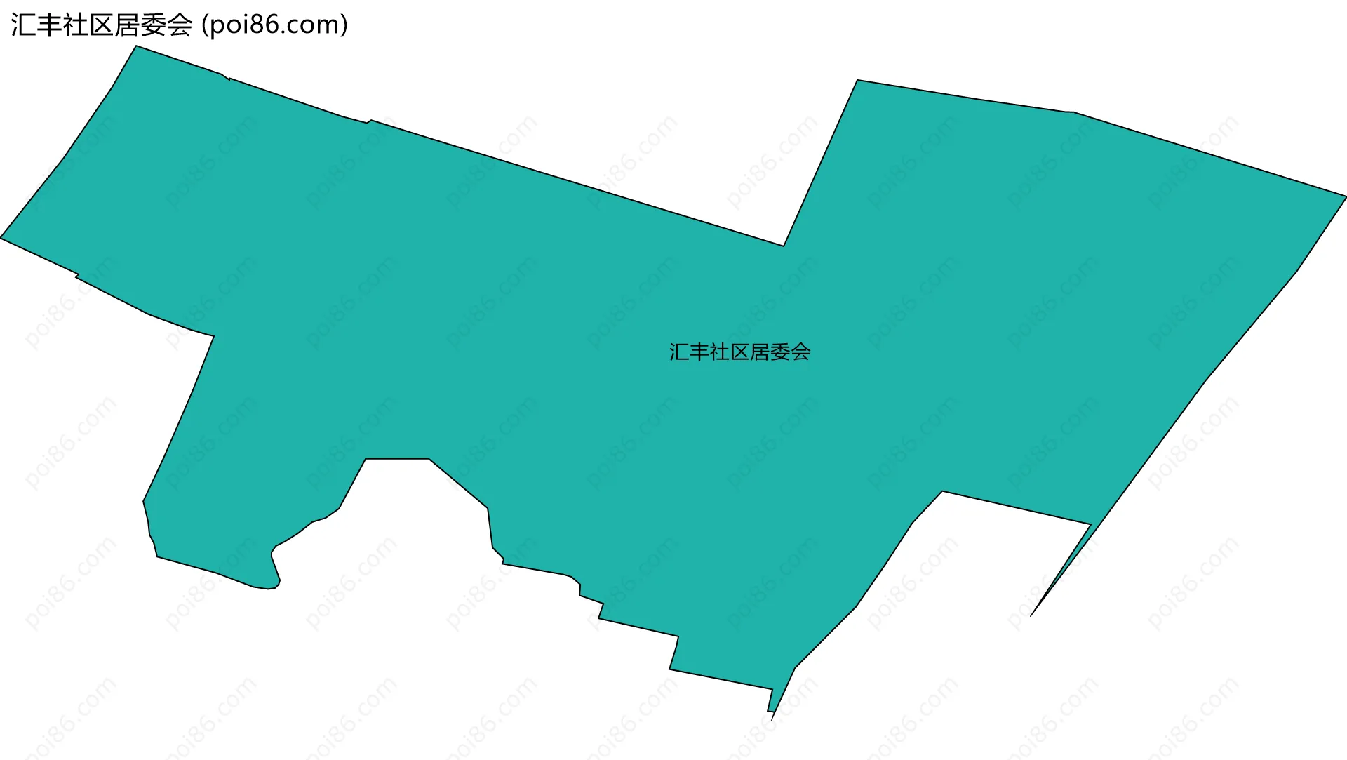 汇丰社区居委会边界地图