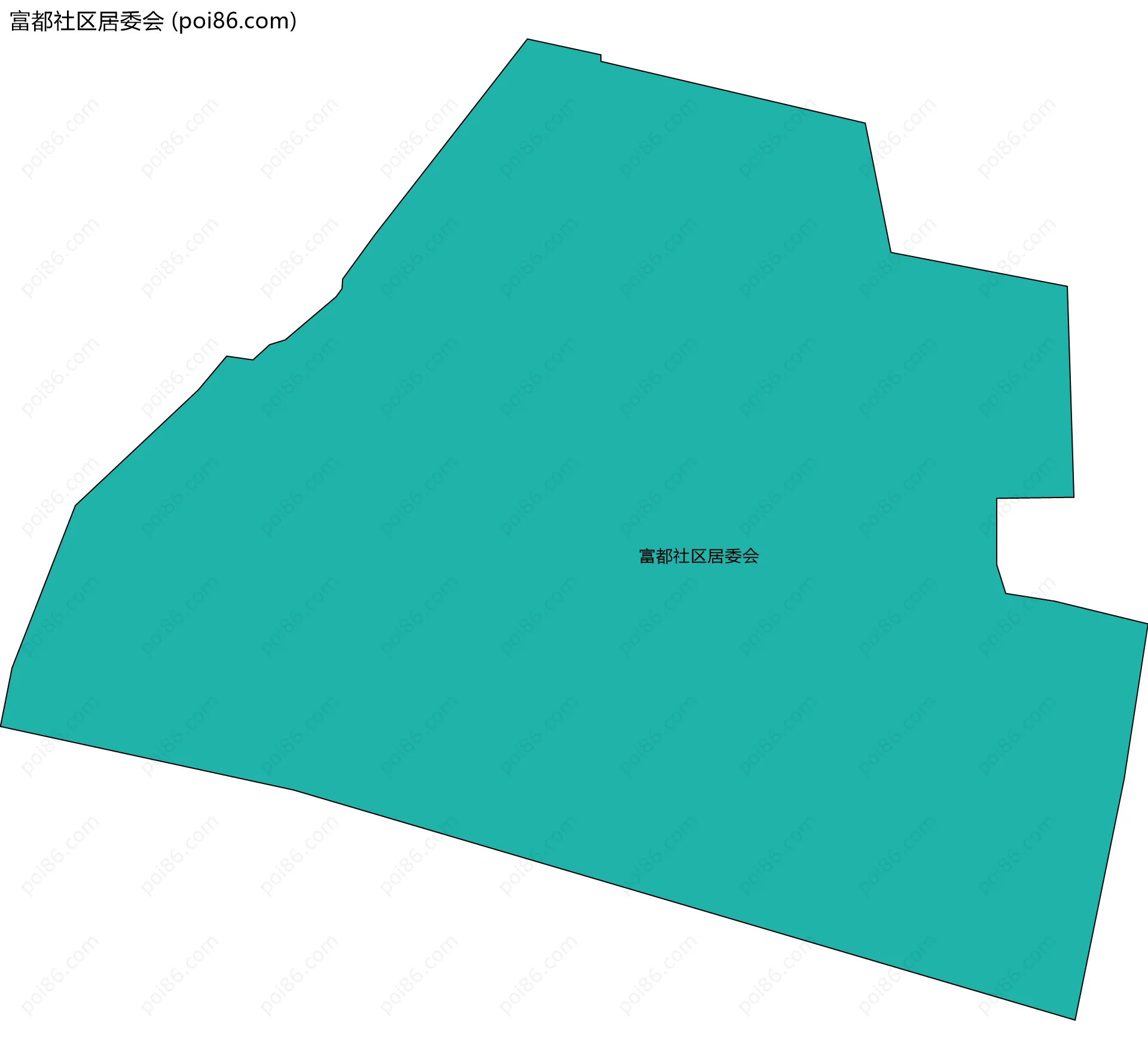 富都社区居委会边界地图