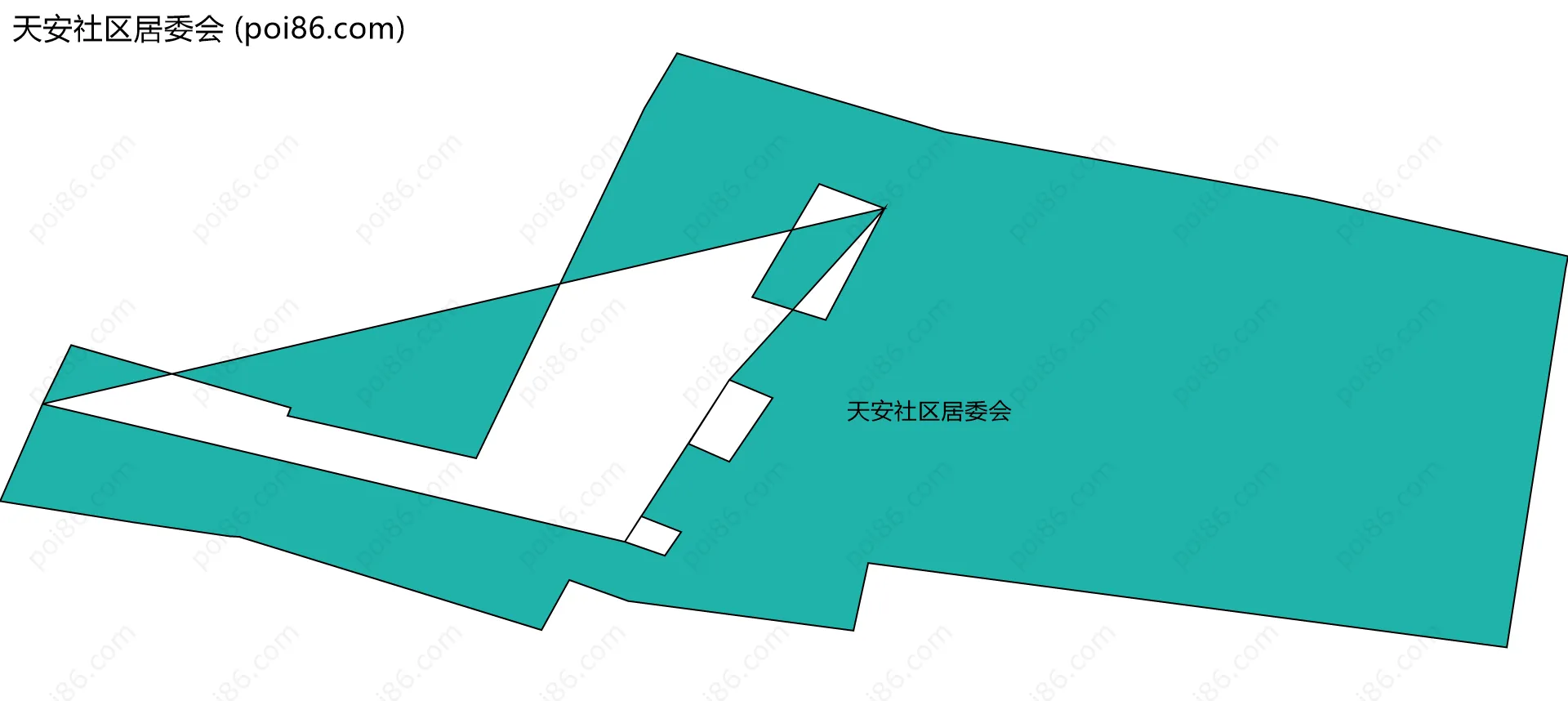 天安社区居委会边界地图