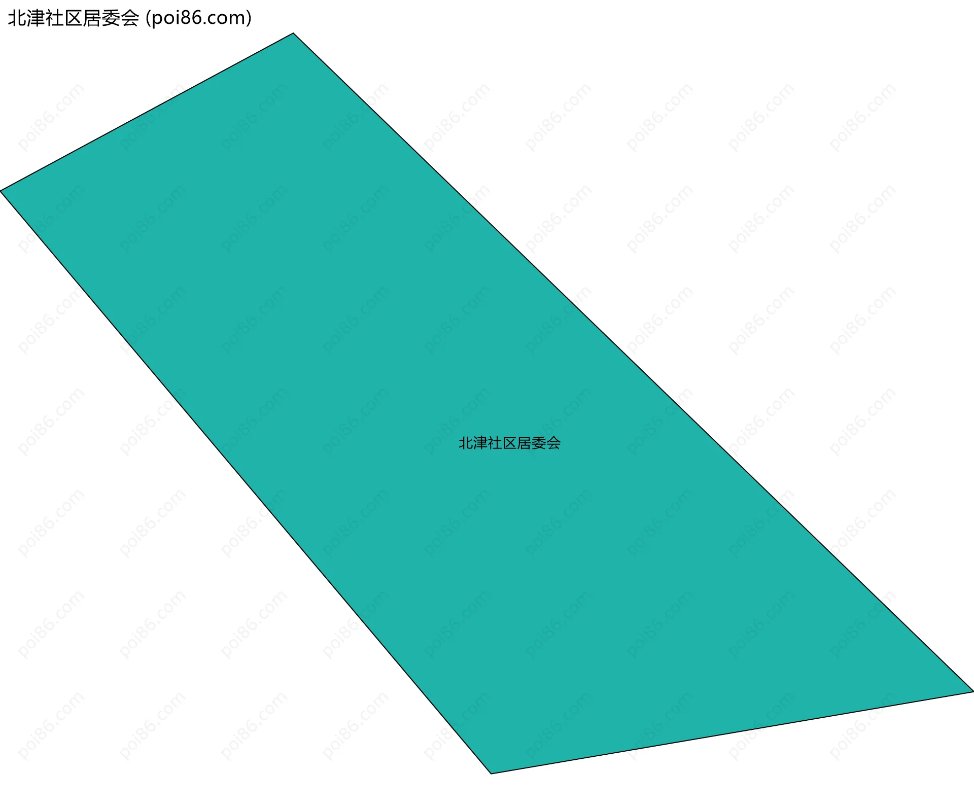 北津社区居委会边界地图