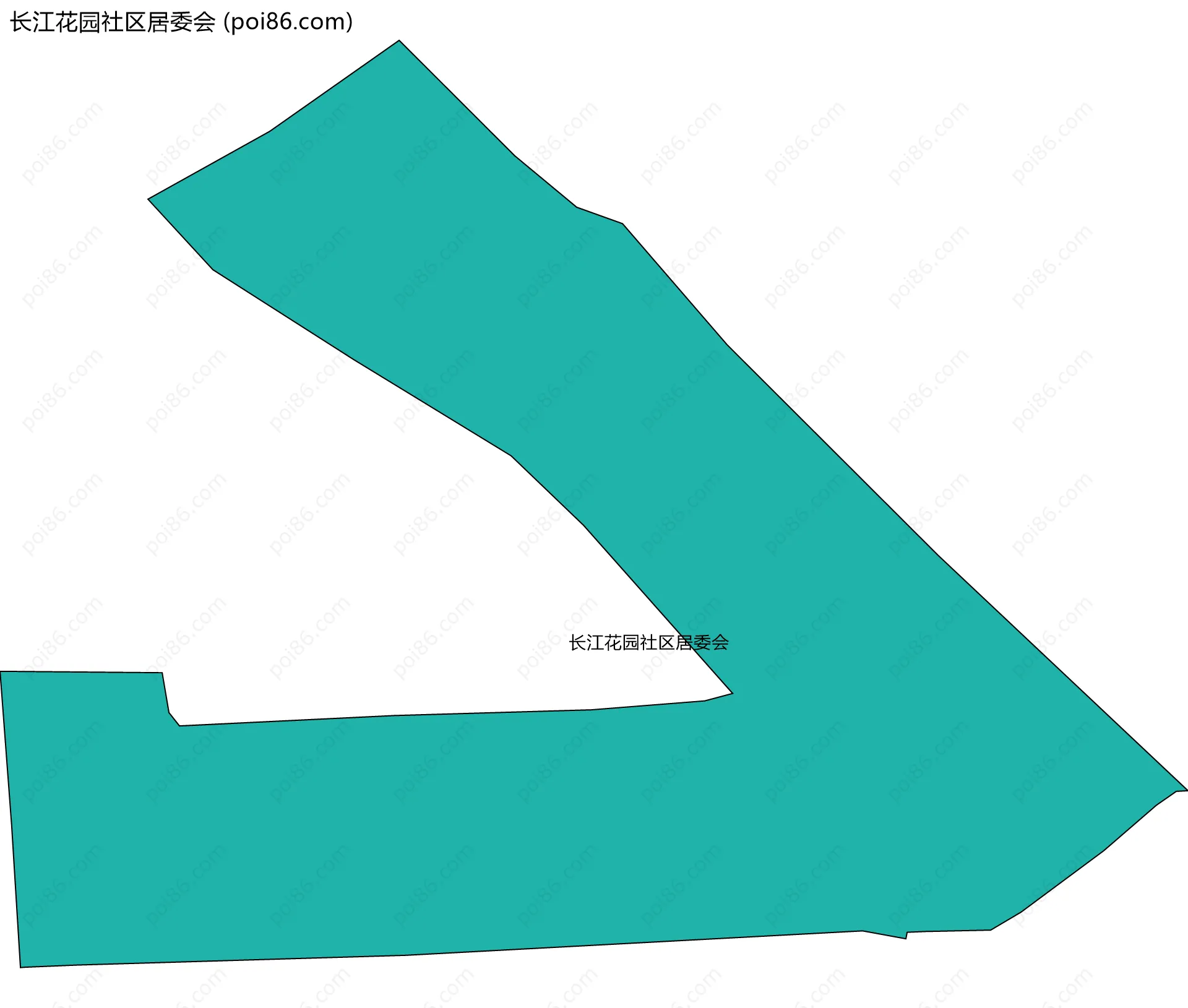 长江花园社区居委会边界地图
