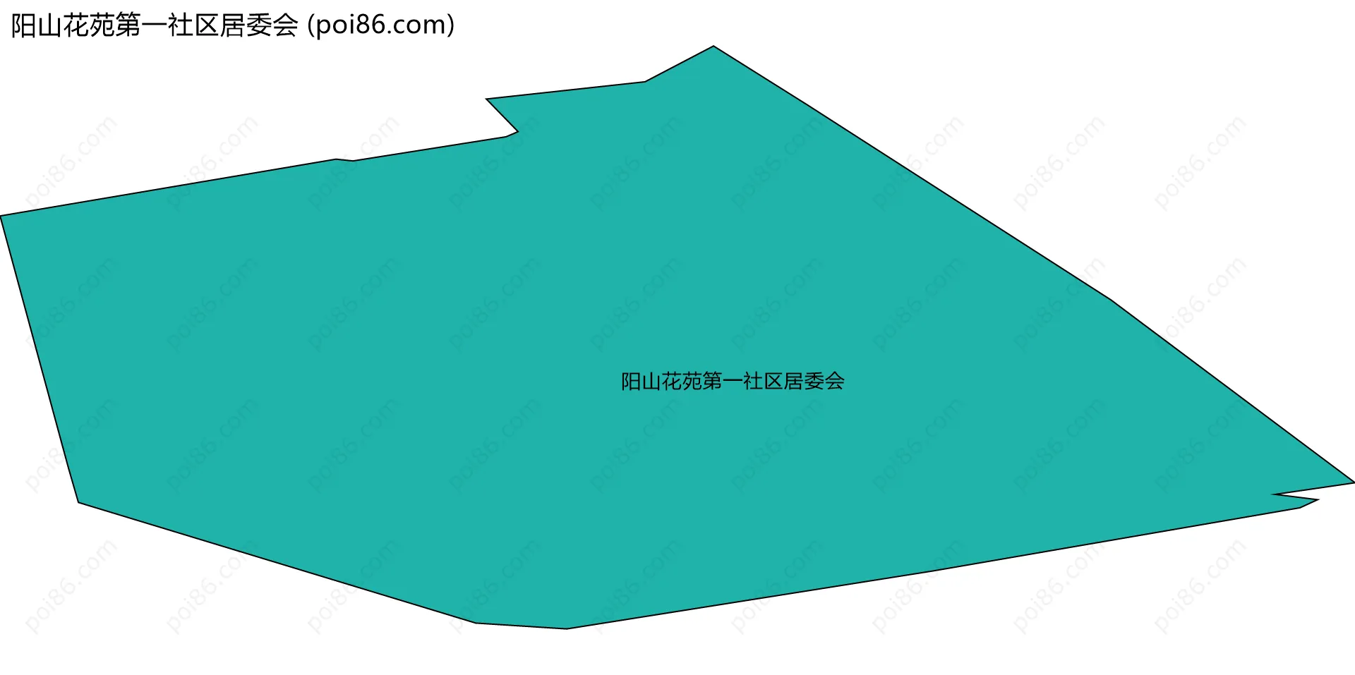 阳山花苑第一社区居委会边界地图