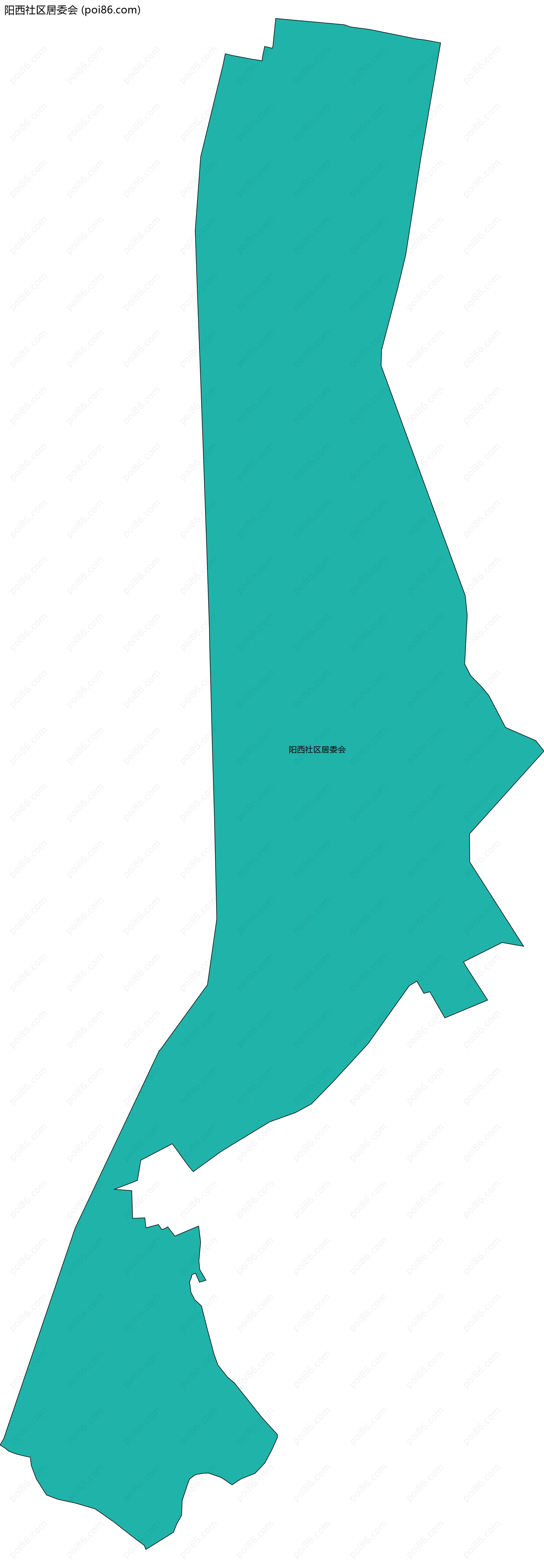 阳西社区居委会边界地图