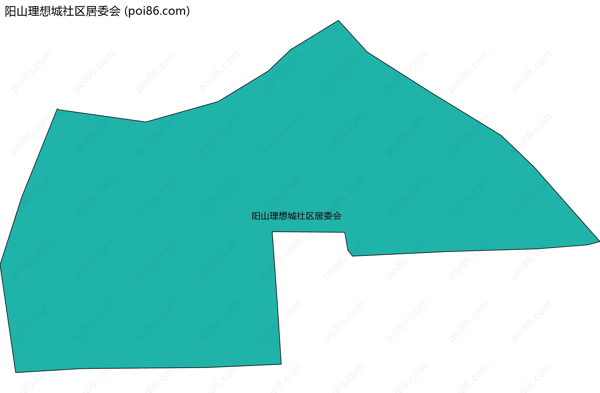 阳山理想城社区居委会边界地图