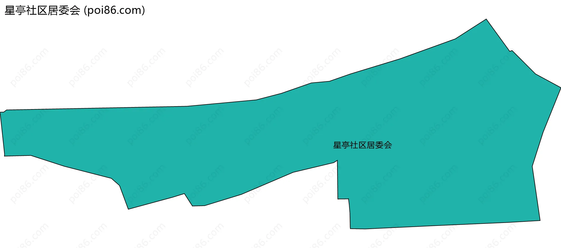 星亭社区居委会边界地图