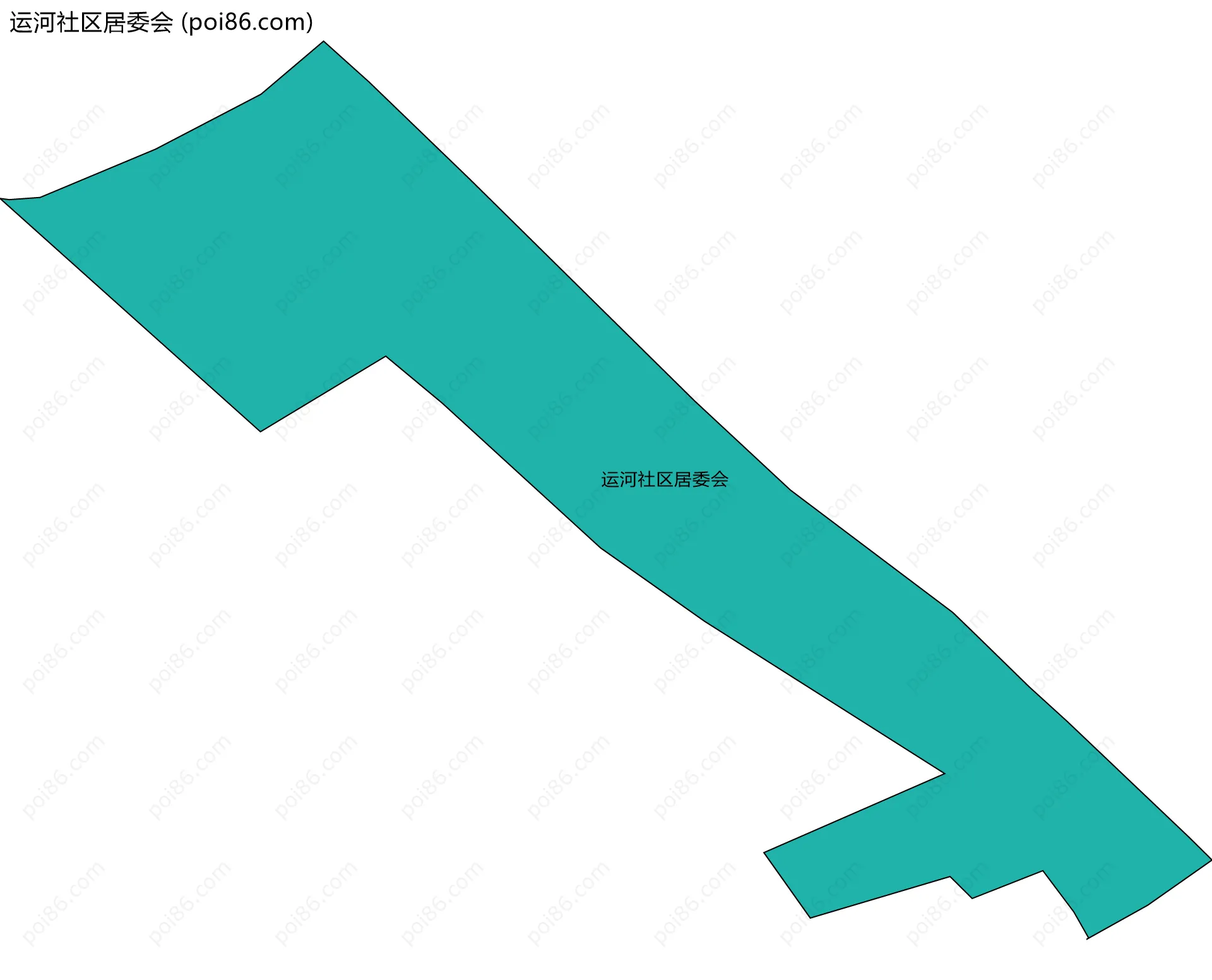 运河社区居委会边界地图