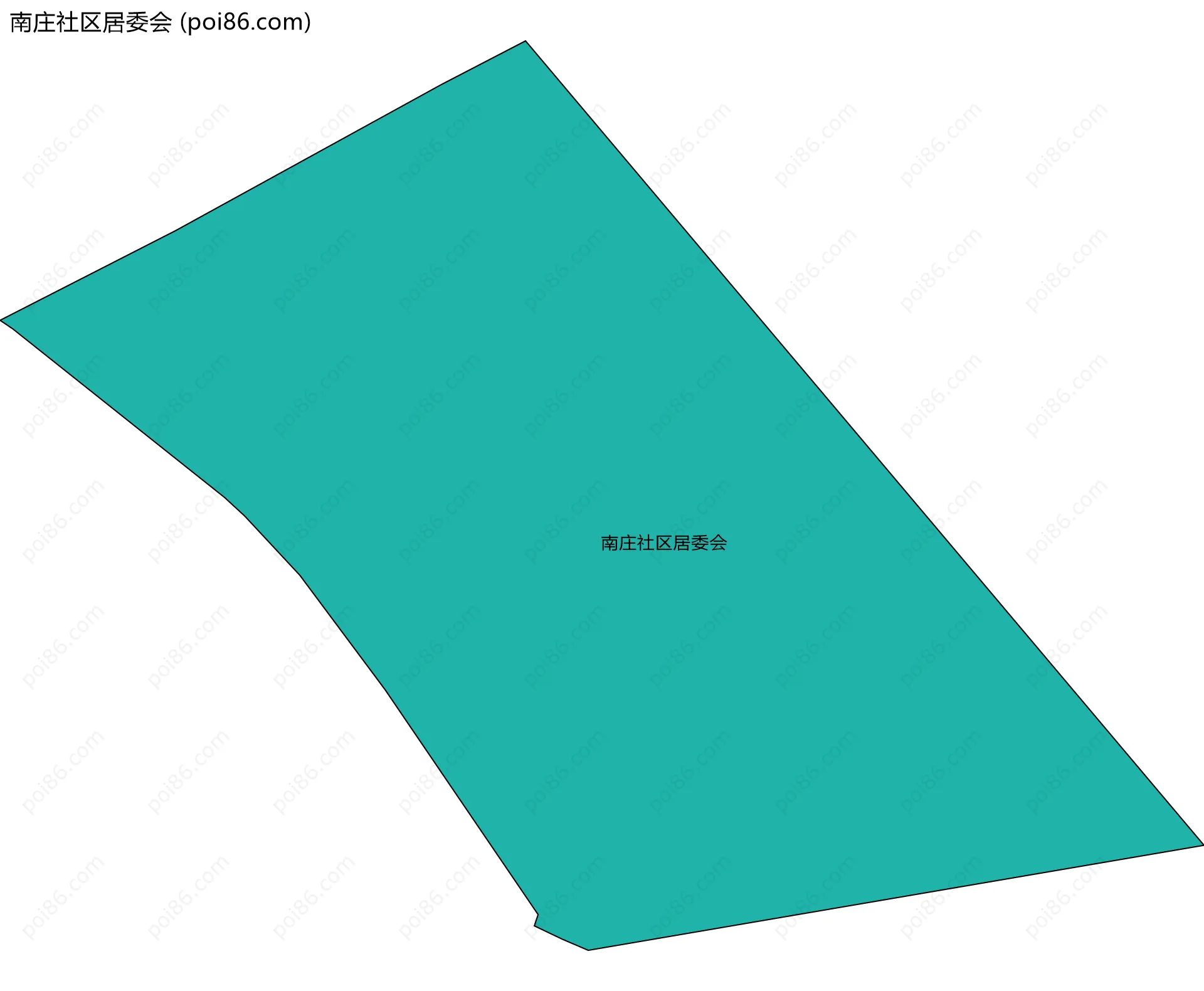 南庄社区居委会边界地图