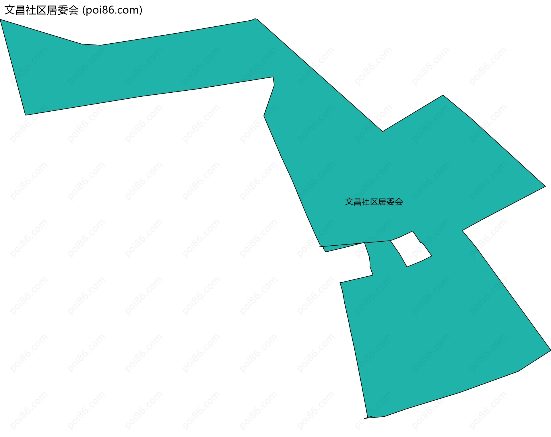 文昌社区居委会边界地图