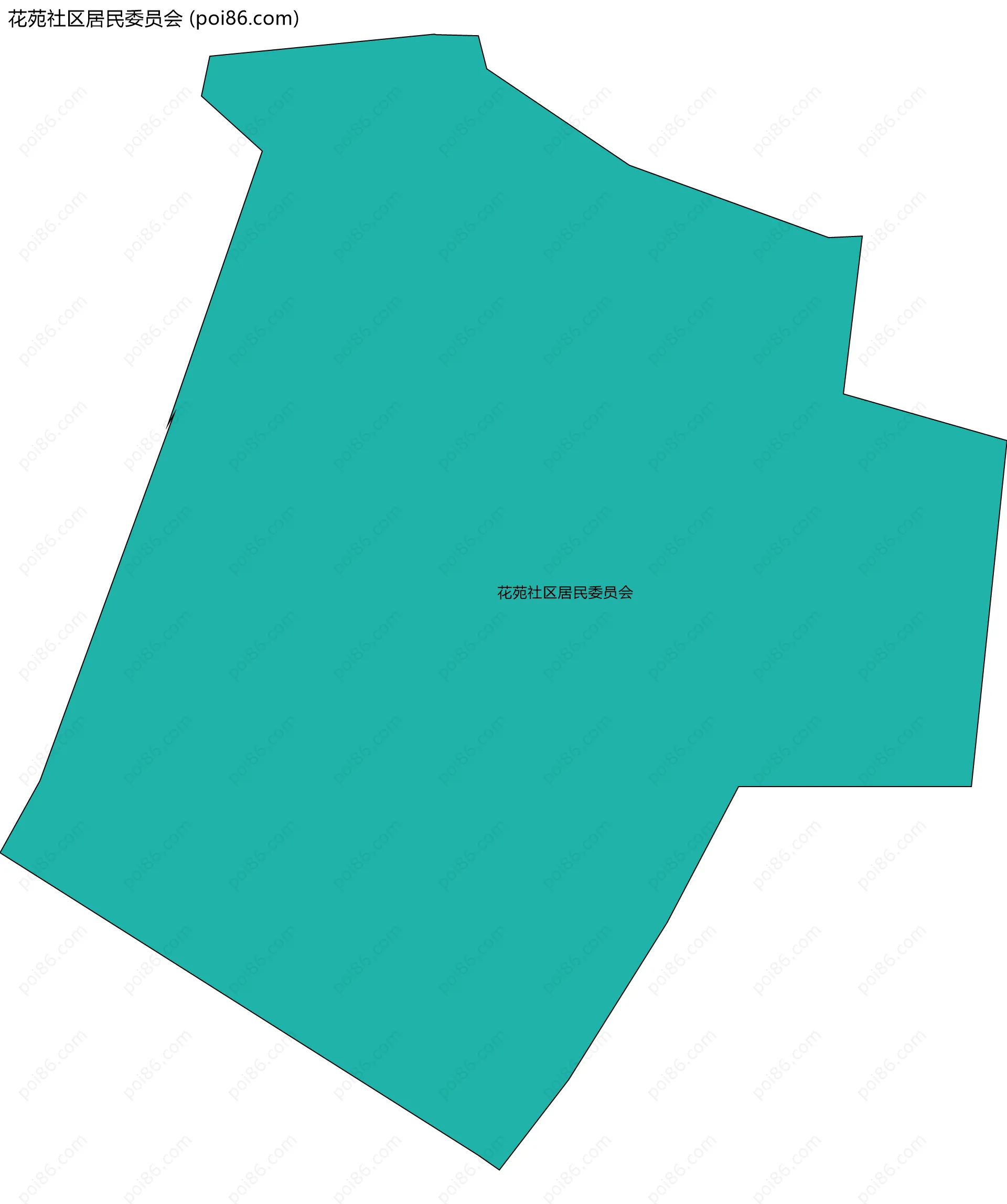 花苑社区居民委员会边界地图