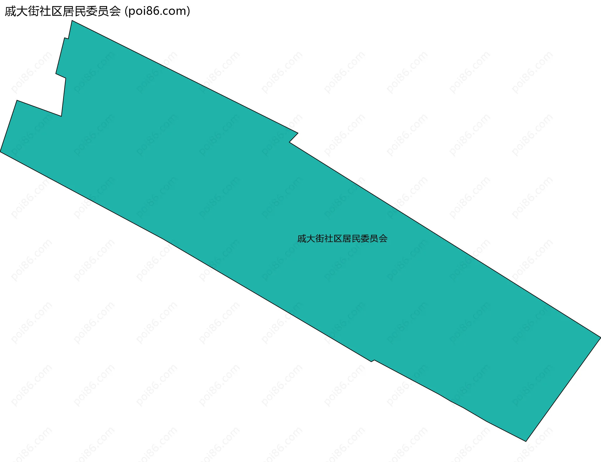 戚大街社区居民委员会边界地图