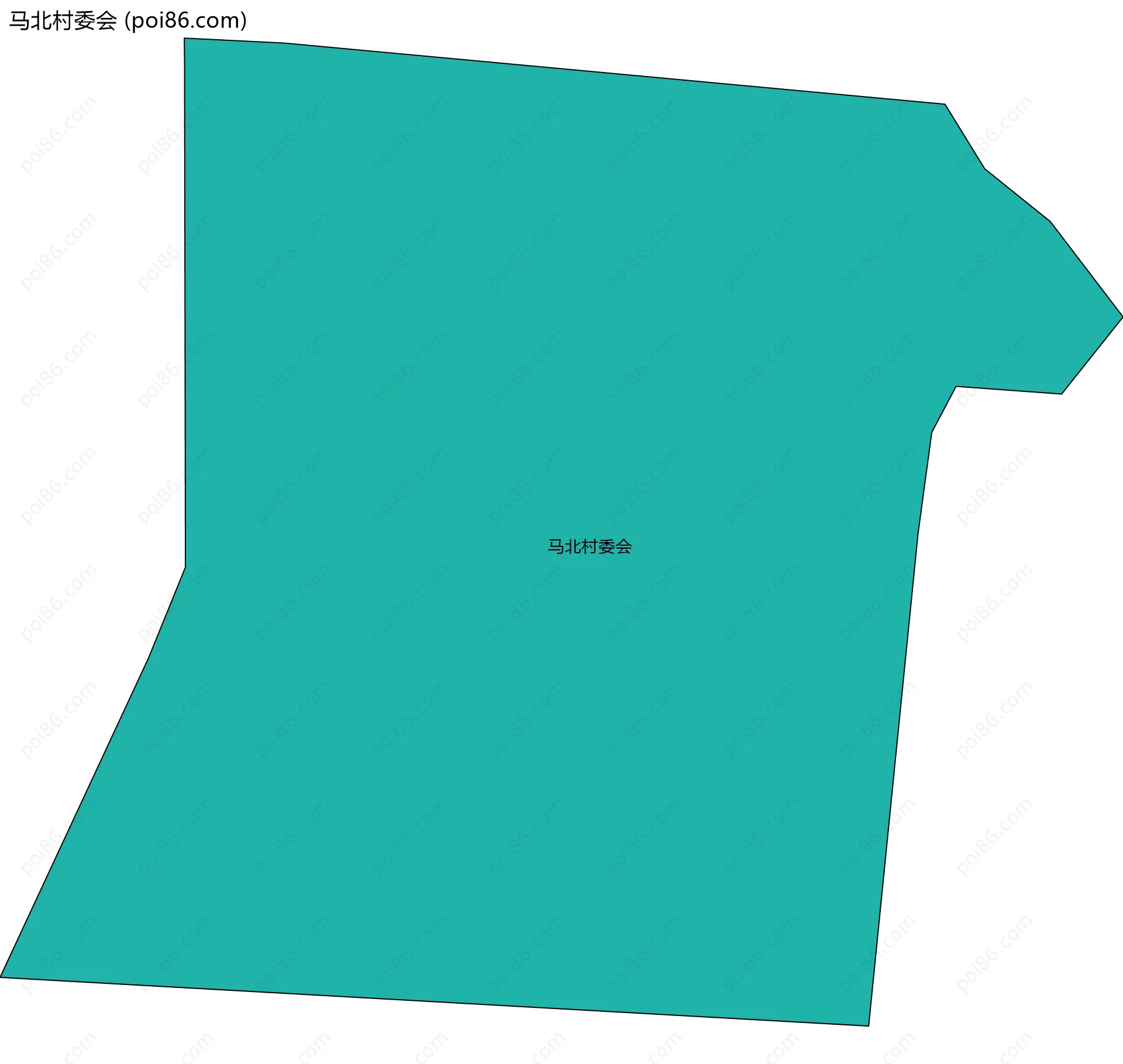 马北村委会边界地图