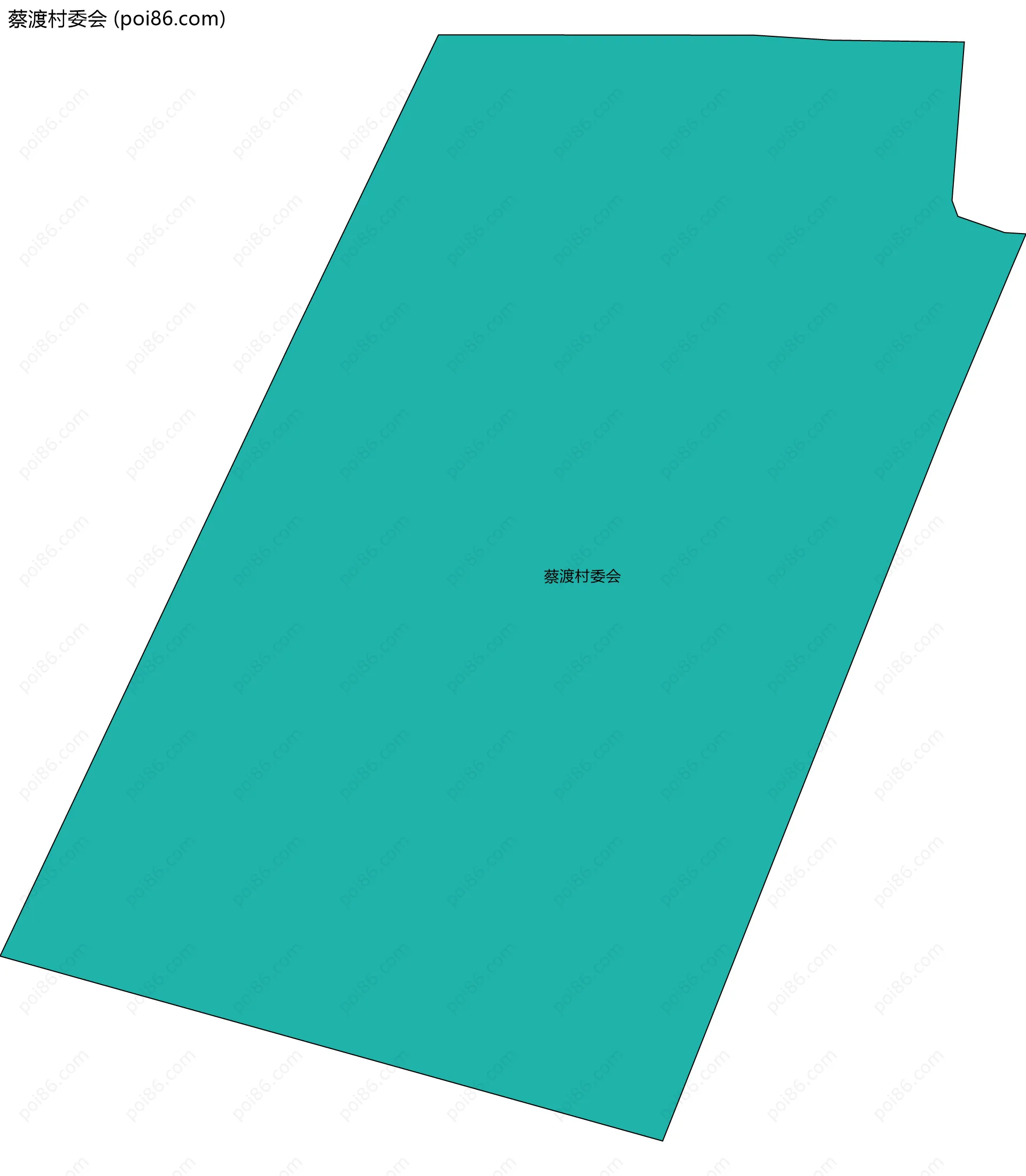 蔡渡村委会边界地图