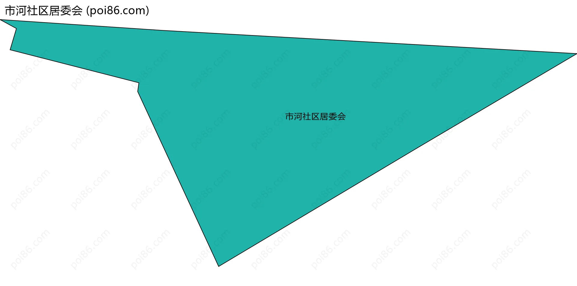 市河社区居委会边界地图