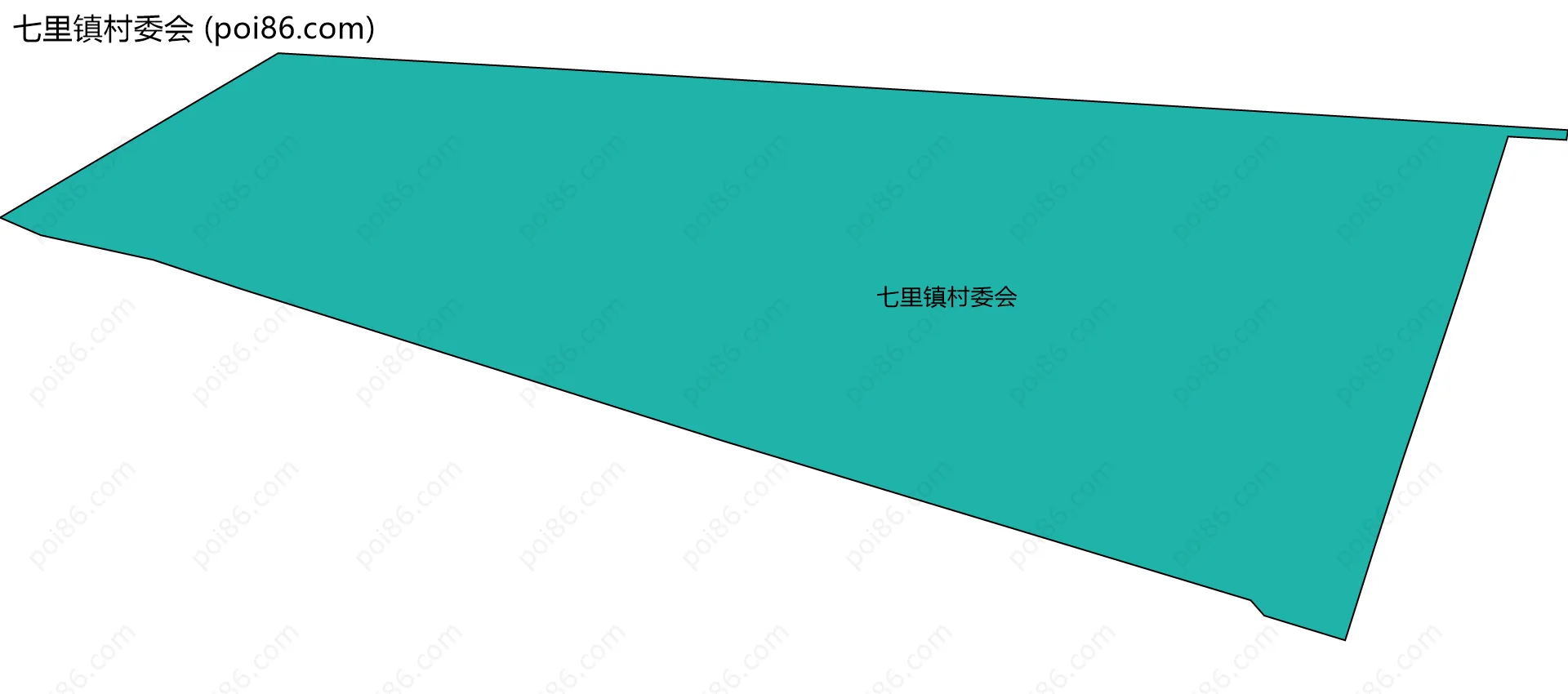 七里镇村委会边界地图