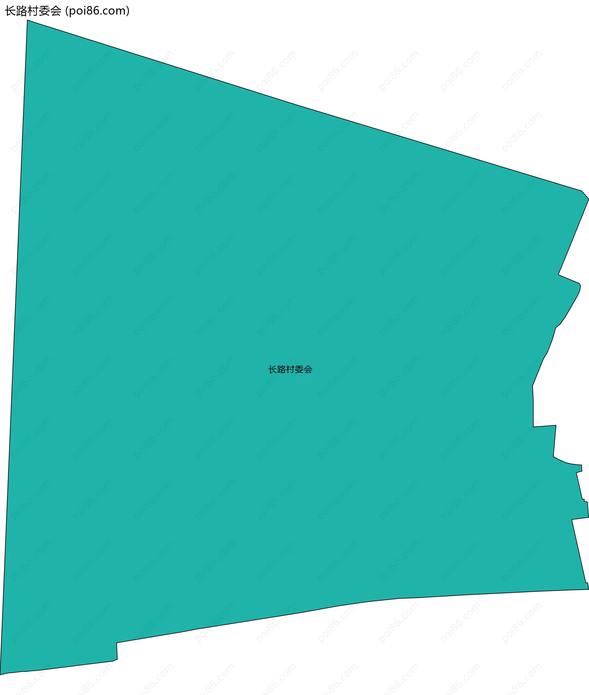 长路村委会边界地图