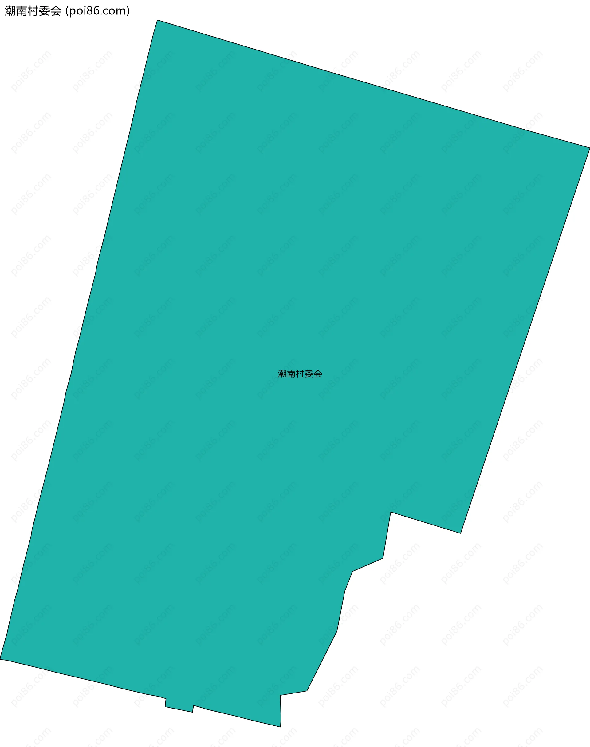 潮南村委会边界地图