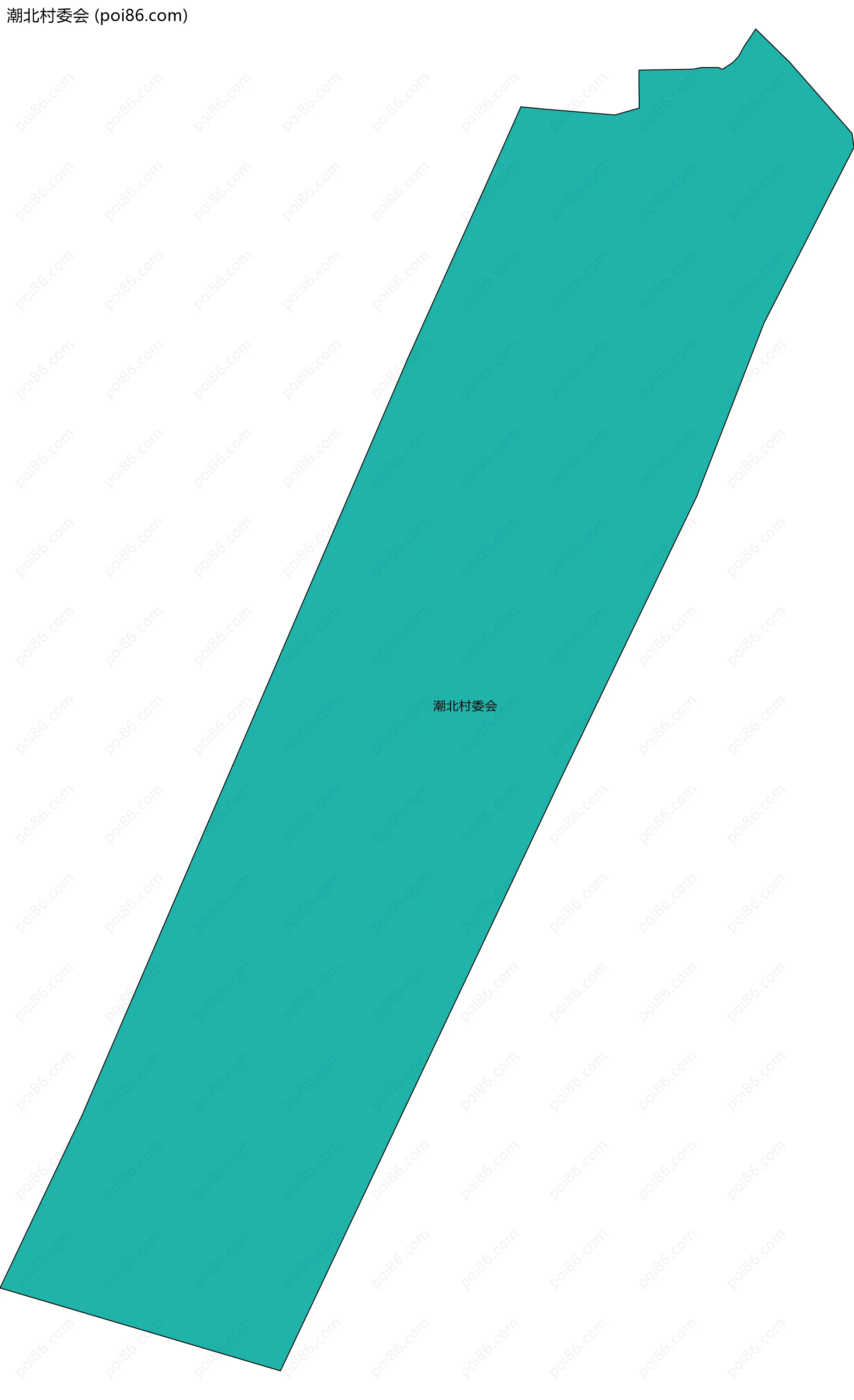 潮北村委会边界地图