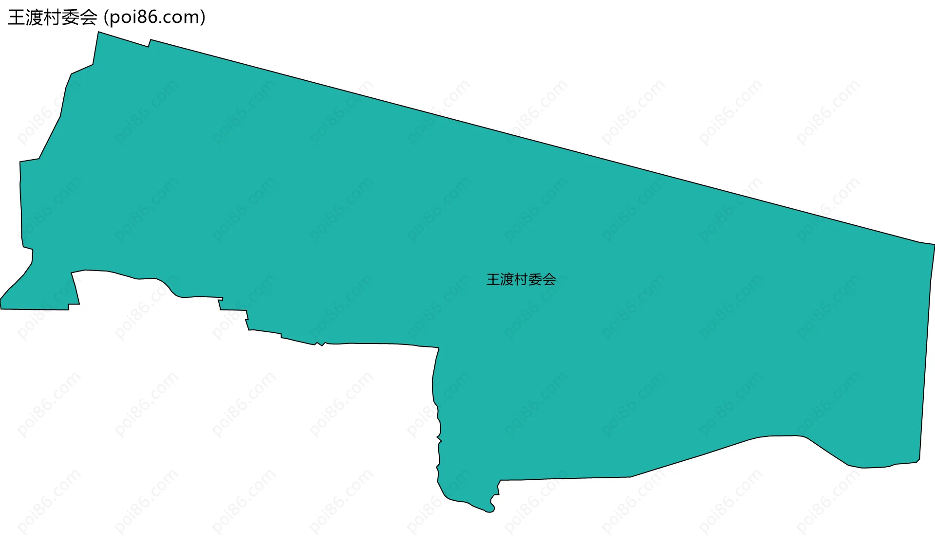 王渡村委会边界地图