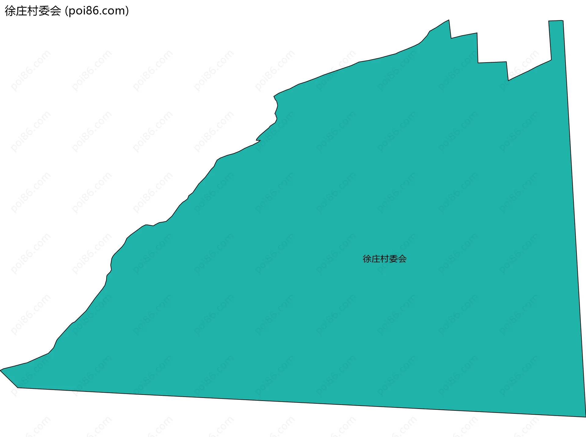 徐庄村委会边界地图