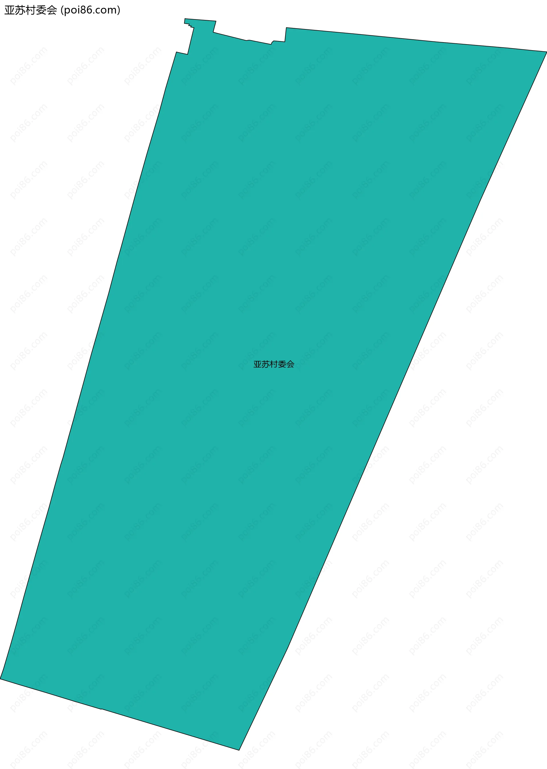 亚苏村委会边界地图