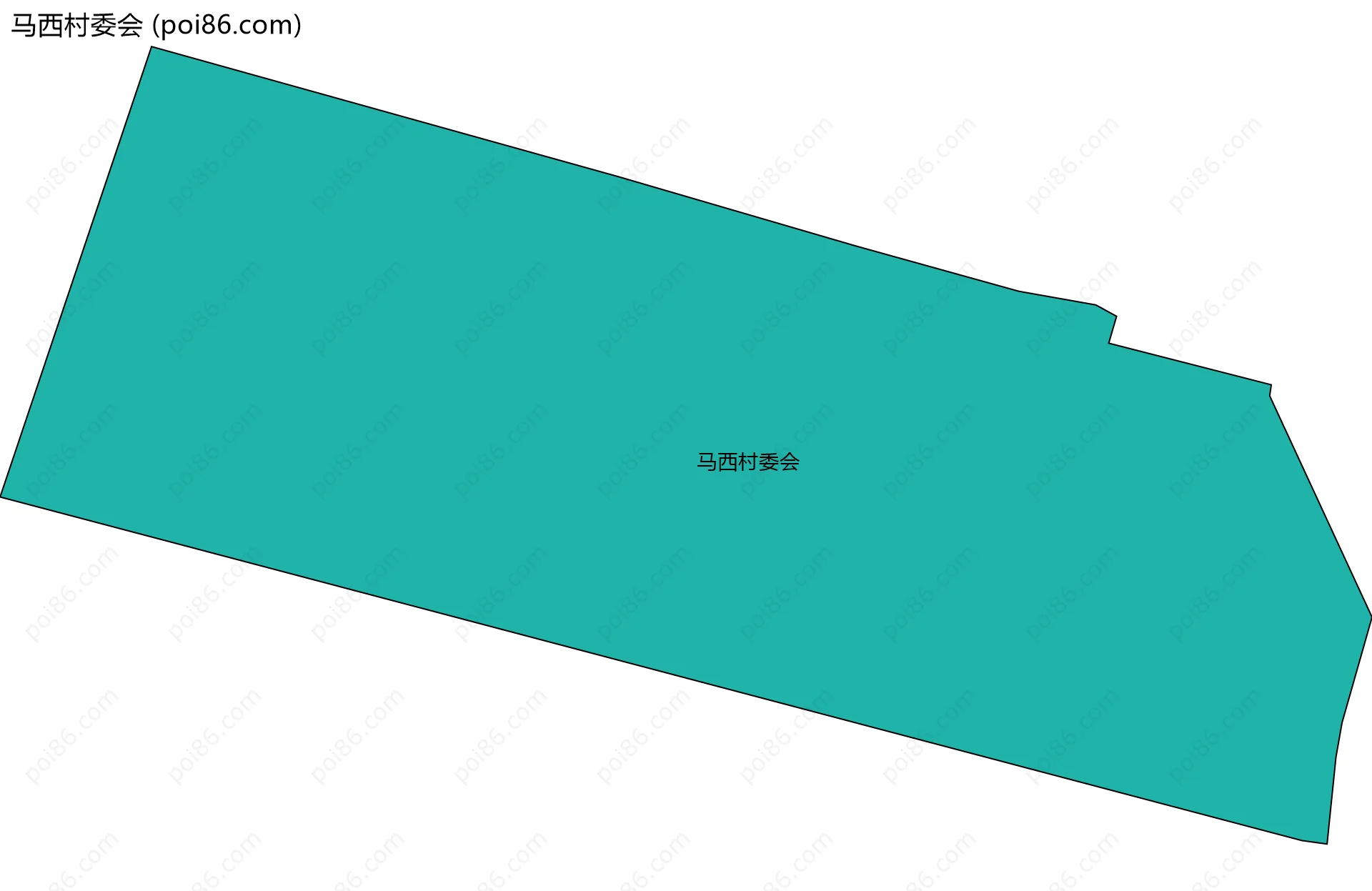 马西村委会边界地图