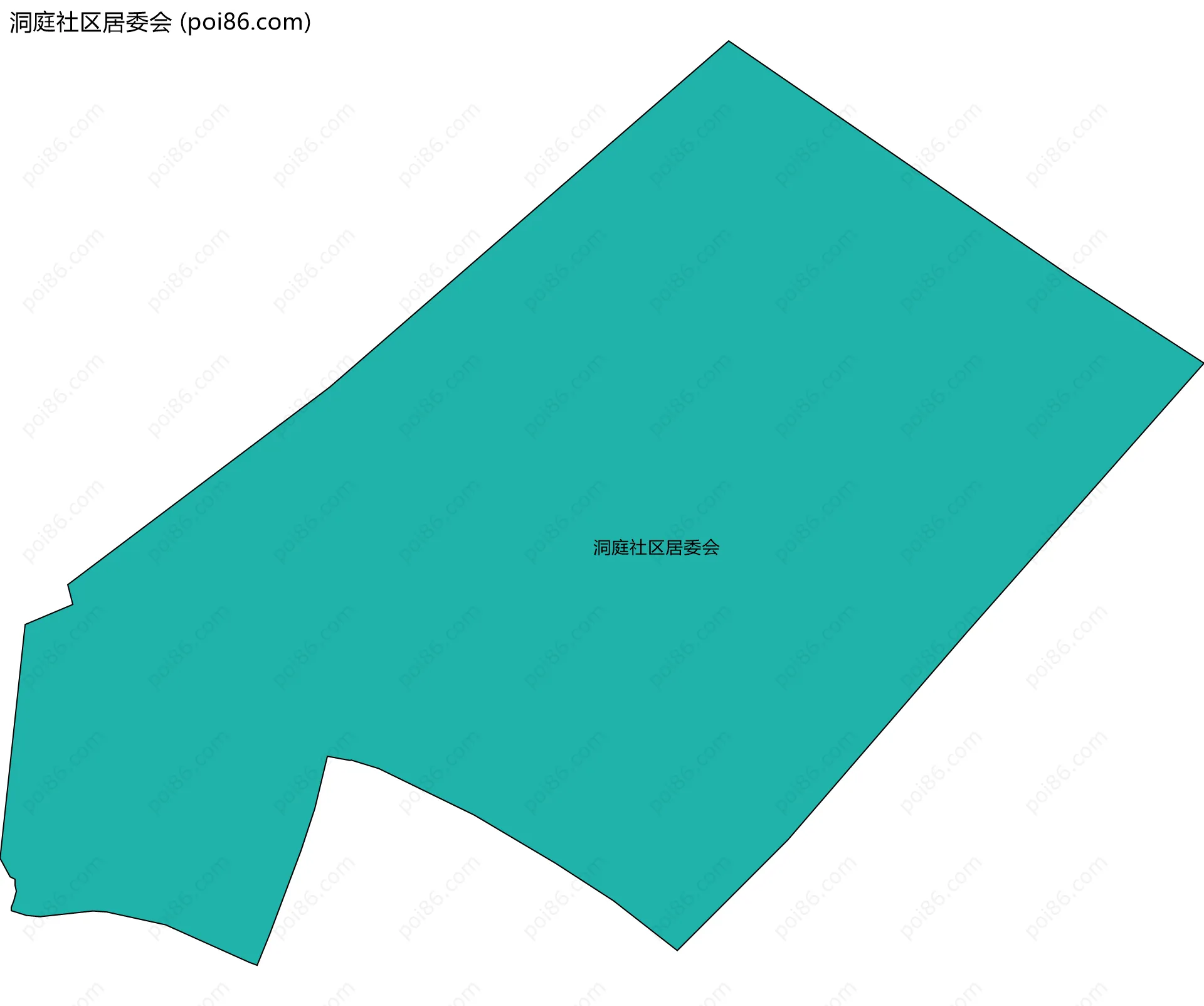 洞庭社区居委会边界地图