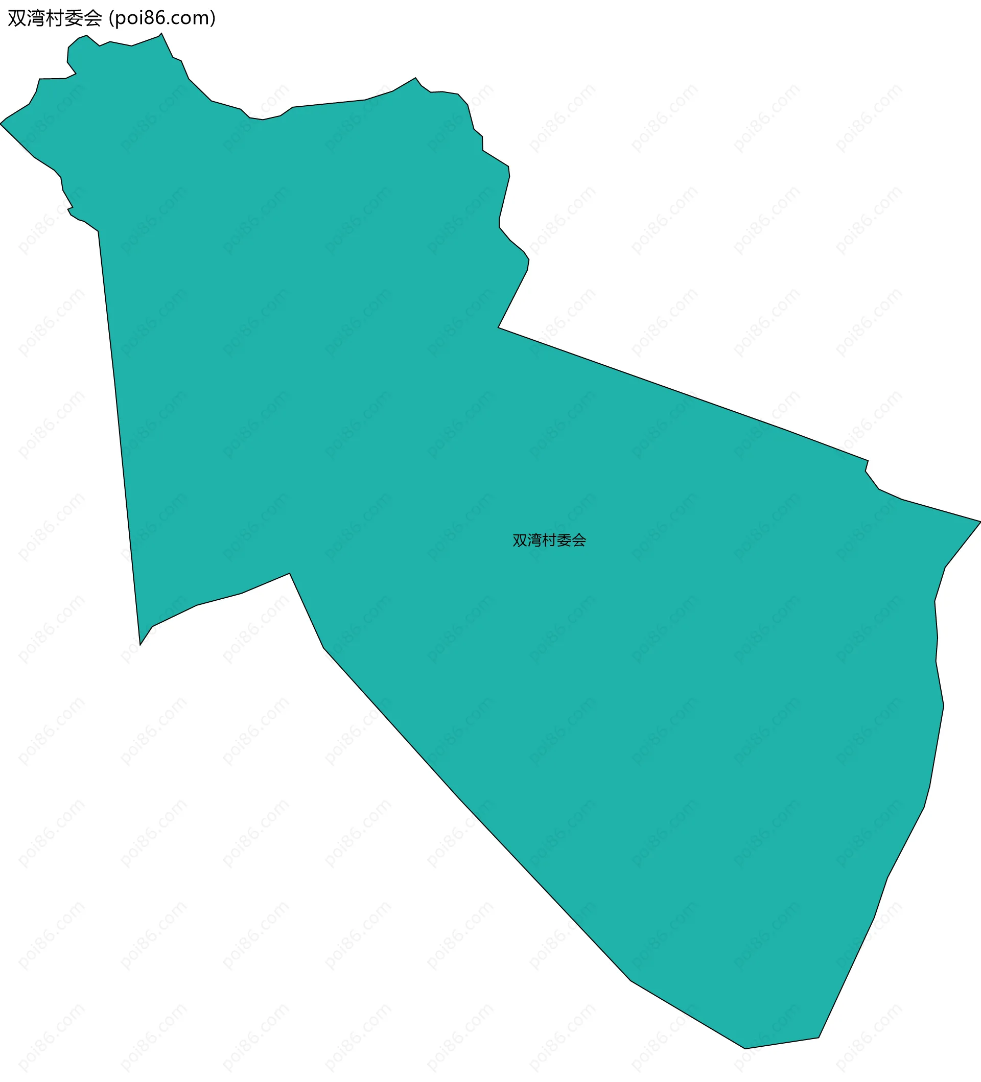 双湾村委会边界地图