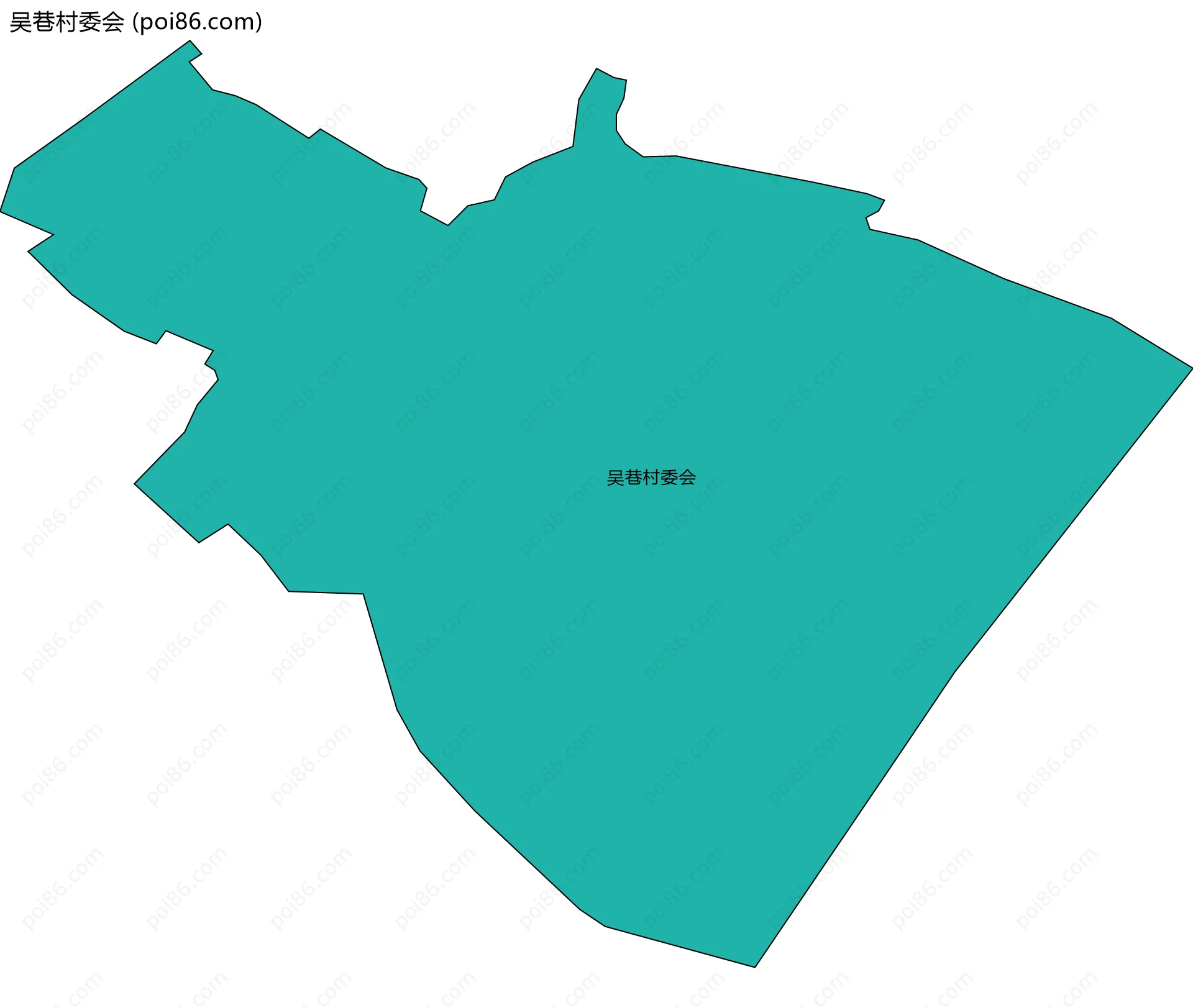 吴巷村委会边界地图
