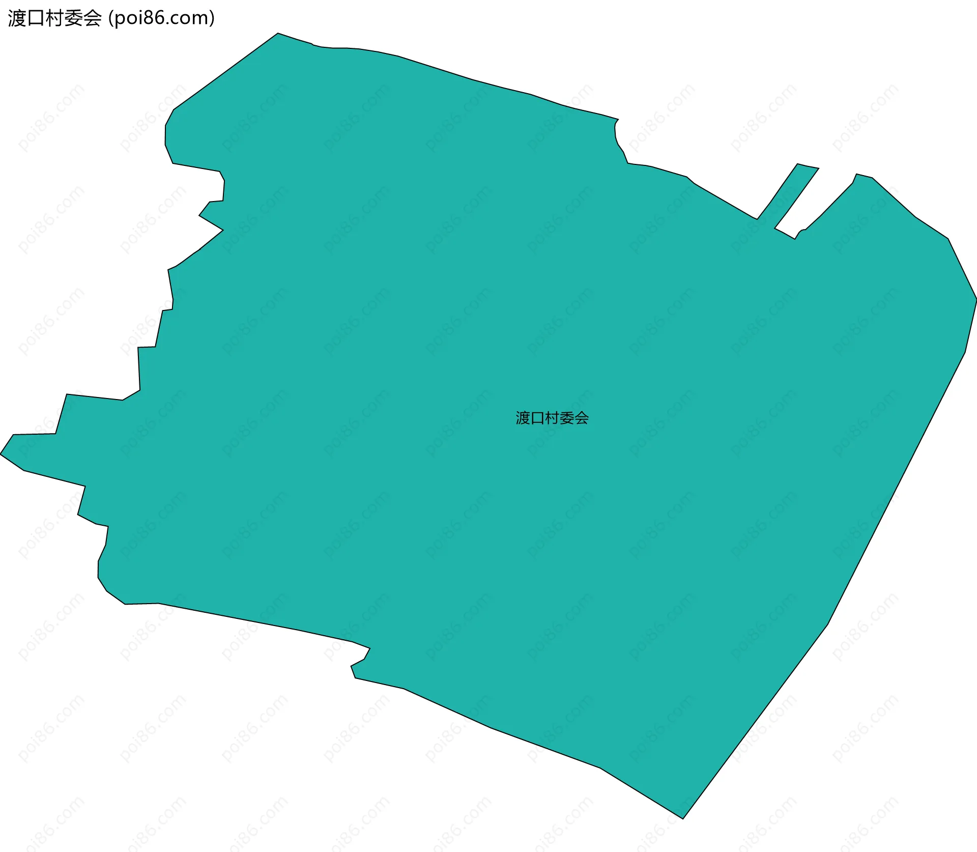 渡口村委会边界地图