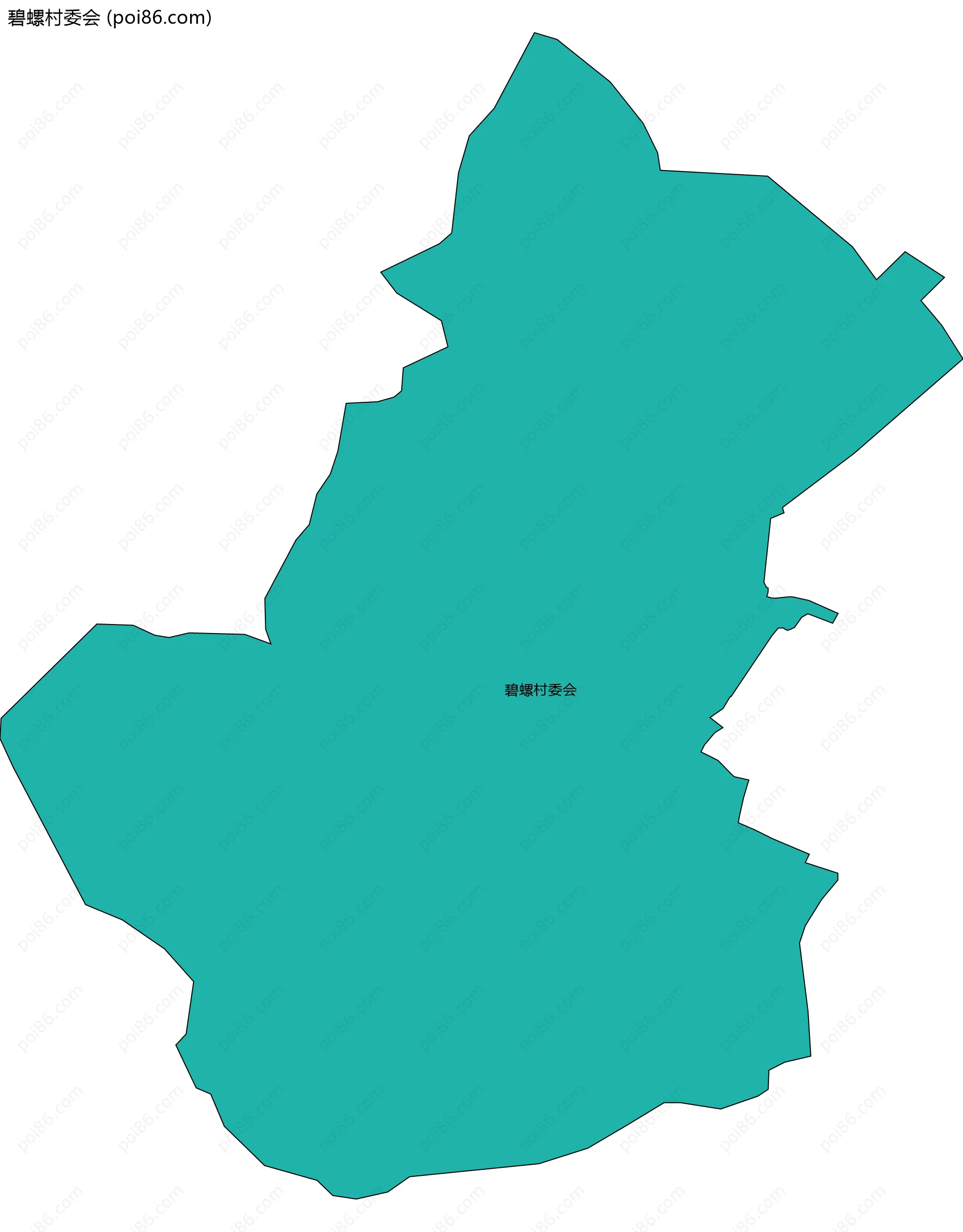 碧螺村委会边界地图