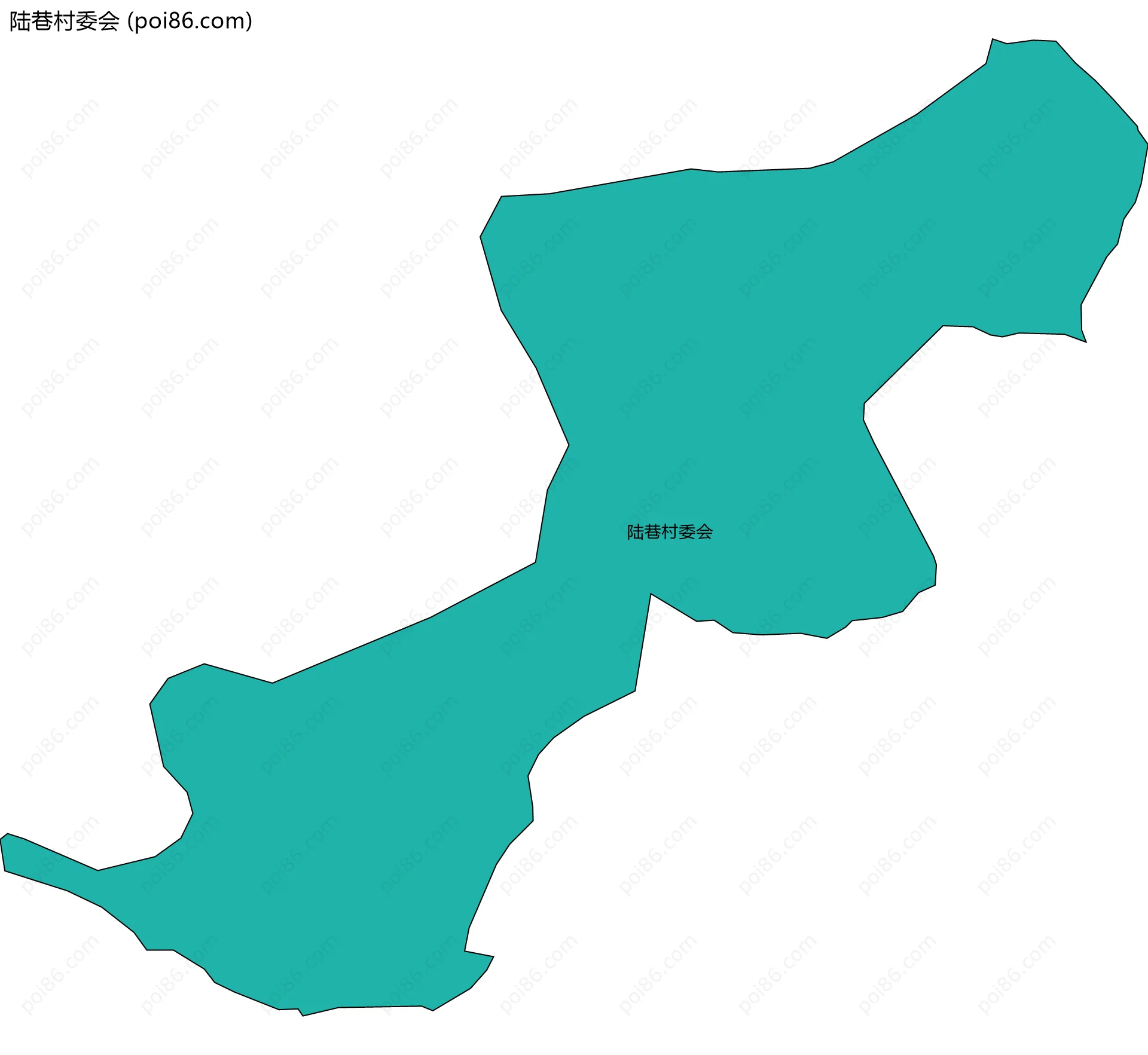 陆巷村委会边界地图